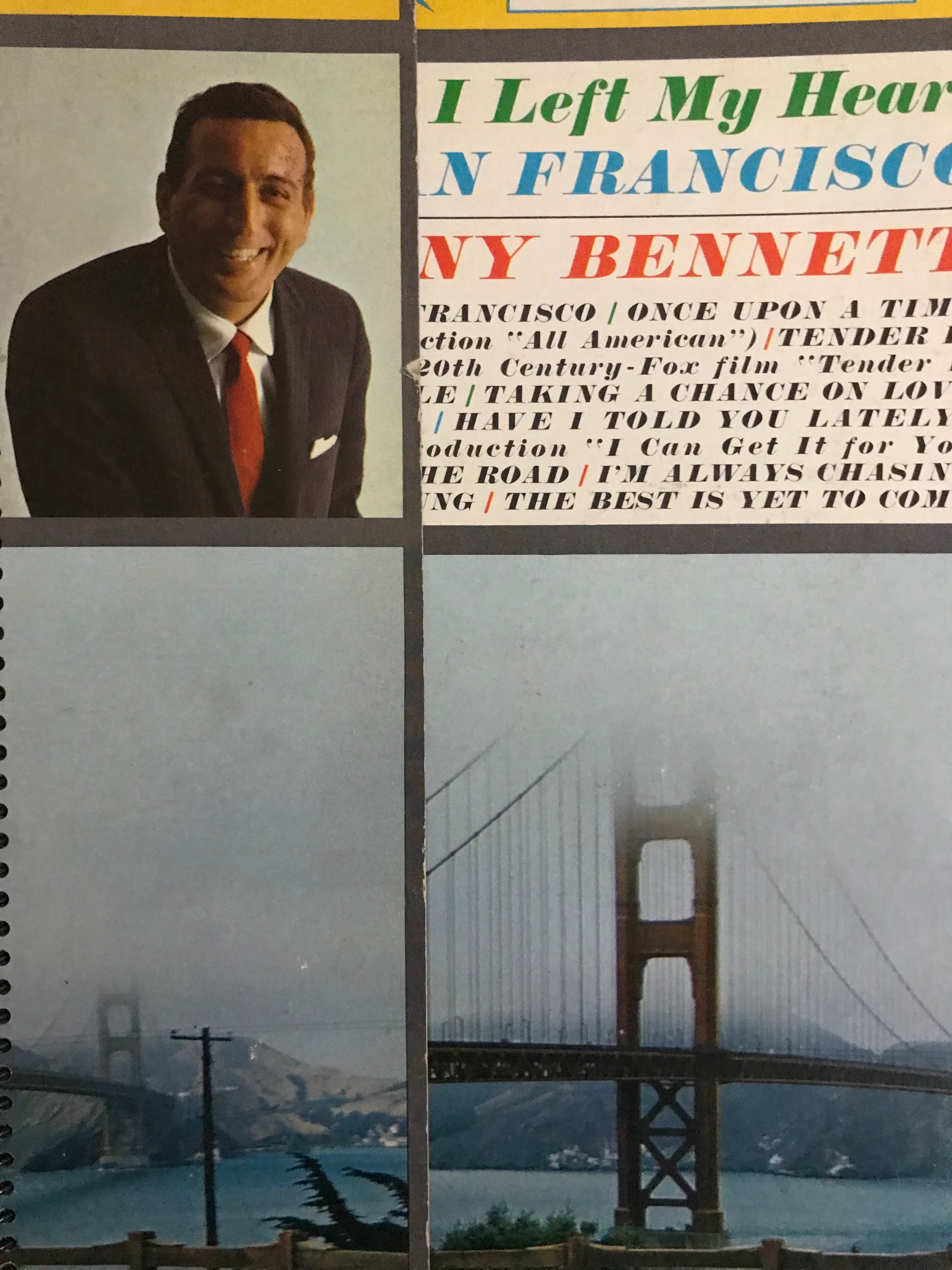 Tony Bennett I Left My Heart In San Francisco Album Cover Notebook