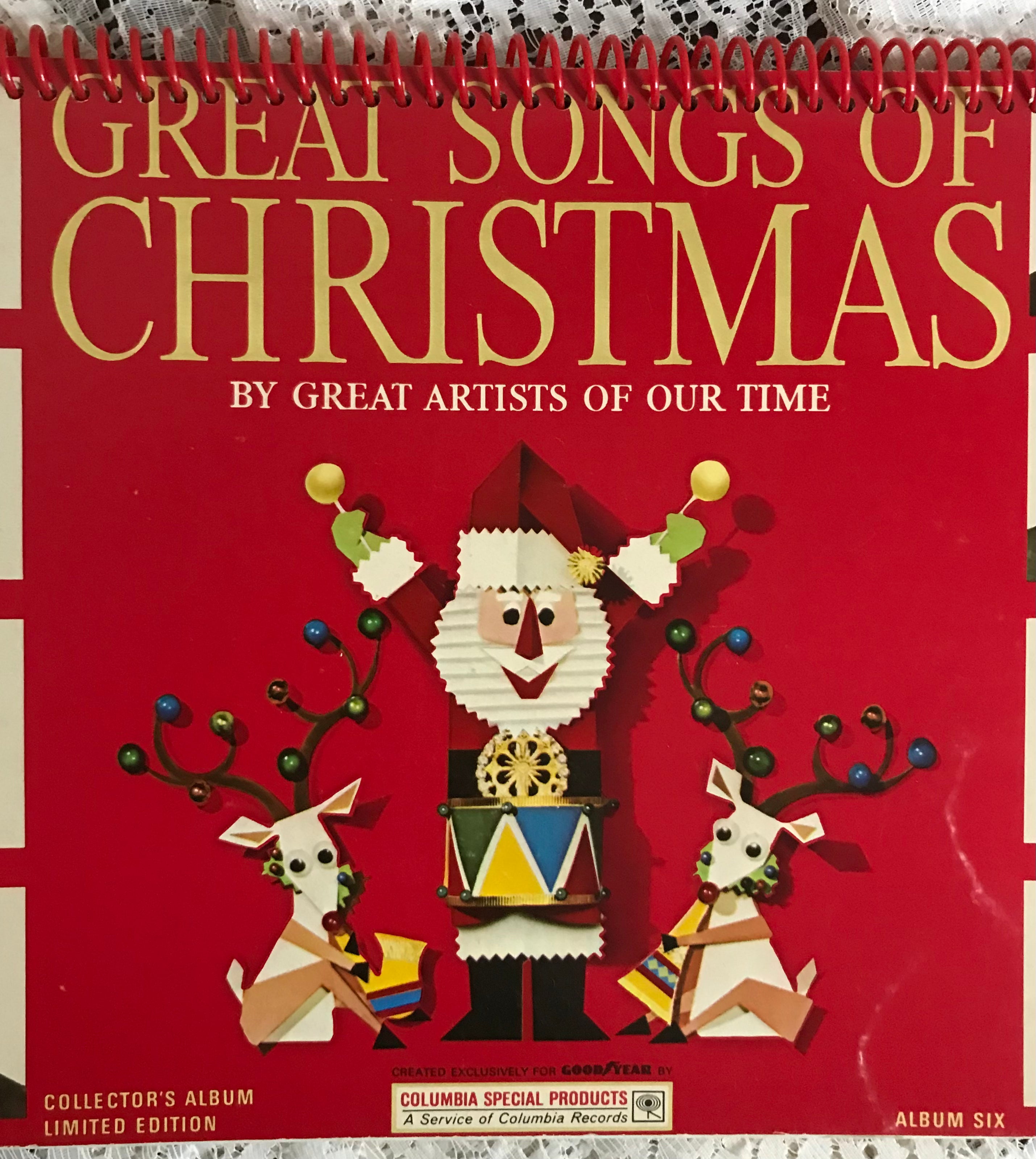Christmas Greats Album Cover Notebook