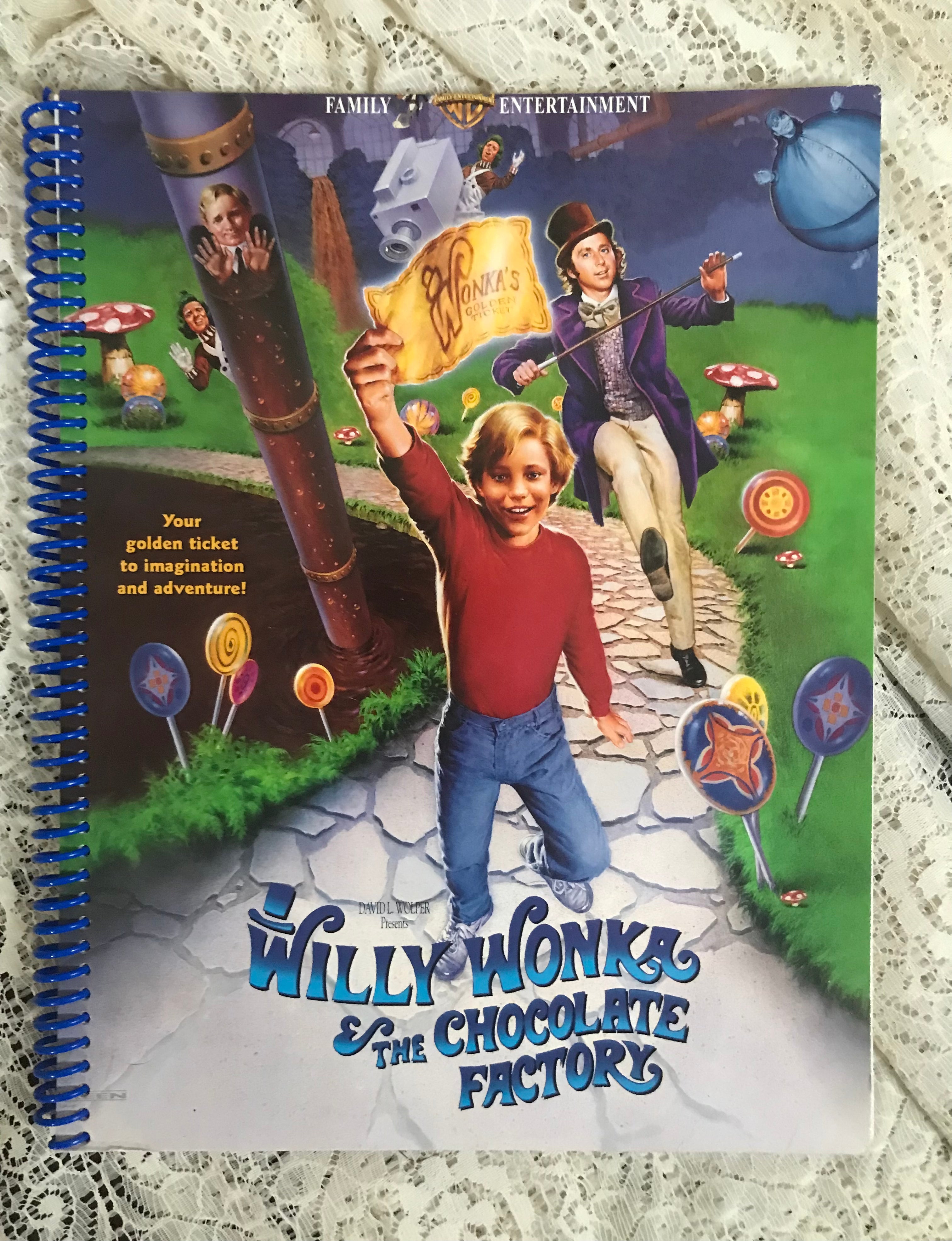 Willie Wonka Album Cover Notebook