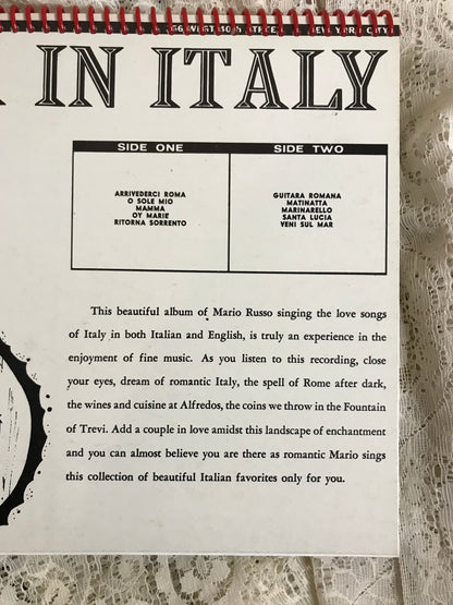 Fiesta in Italy Album Cover Notebook