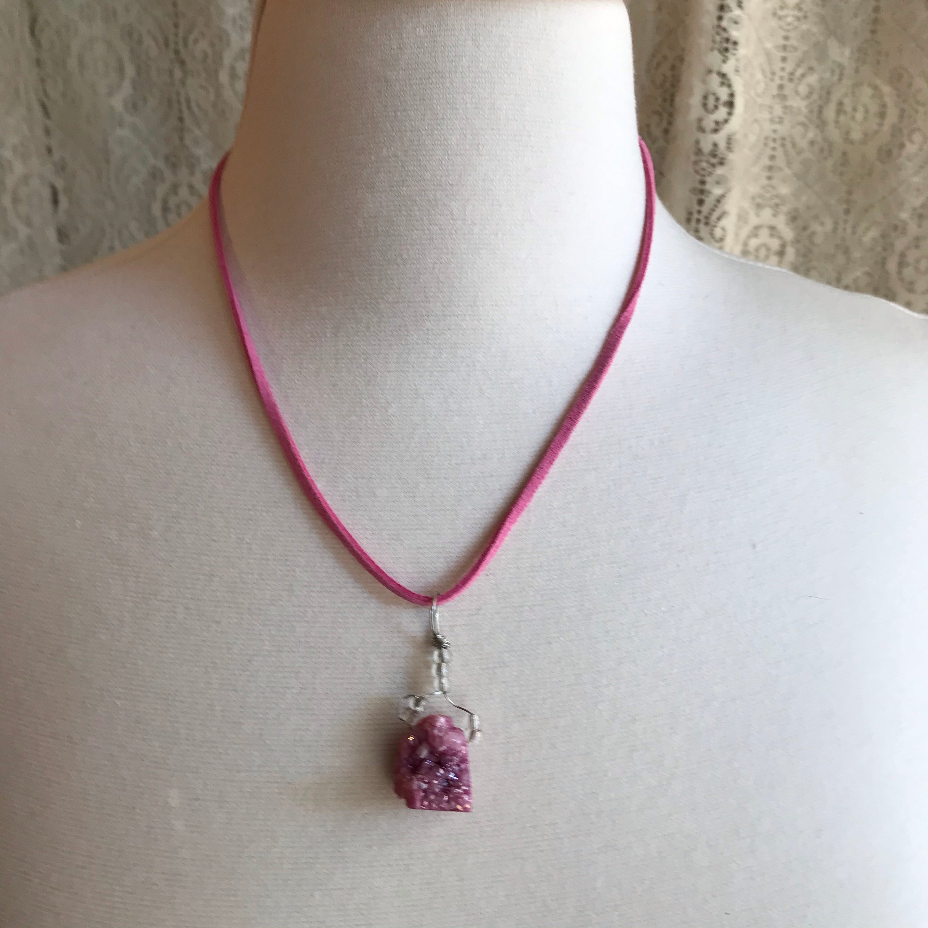 Pink Crystal Necklace