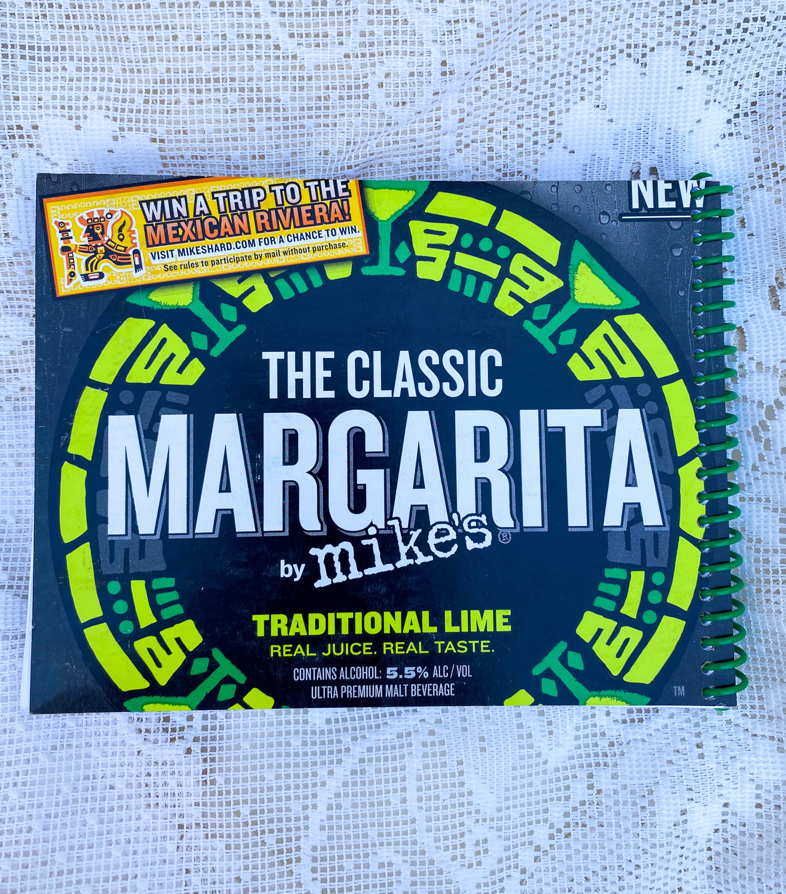 Mike’s Classic Margarita Recycled Beer Carton Notebook