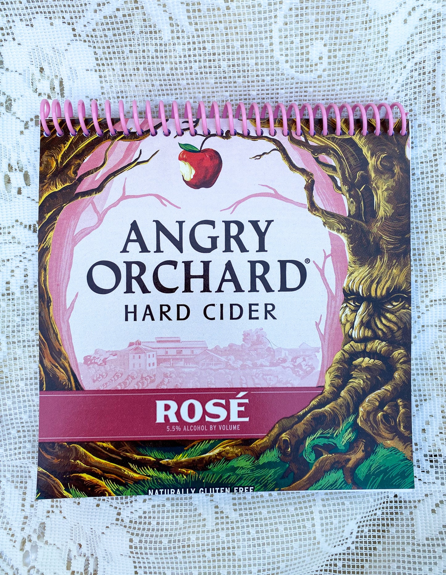 Angry Orchard Rosé Recycled Beer Carton Notebook