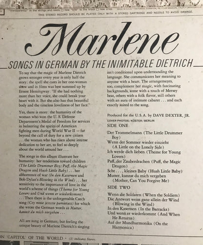 Marlene  Dietrich Album Cover Notebook