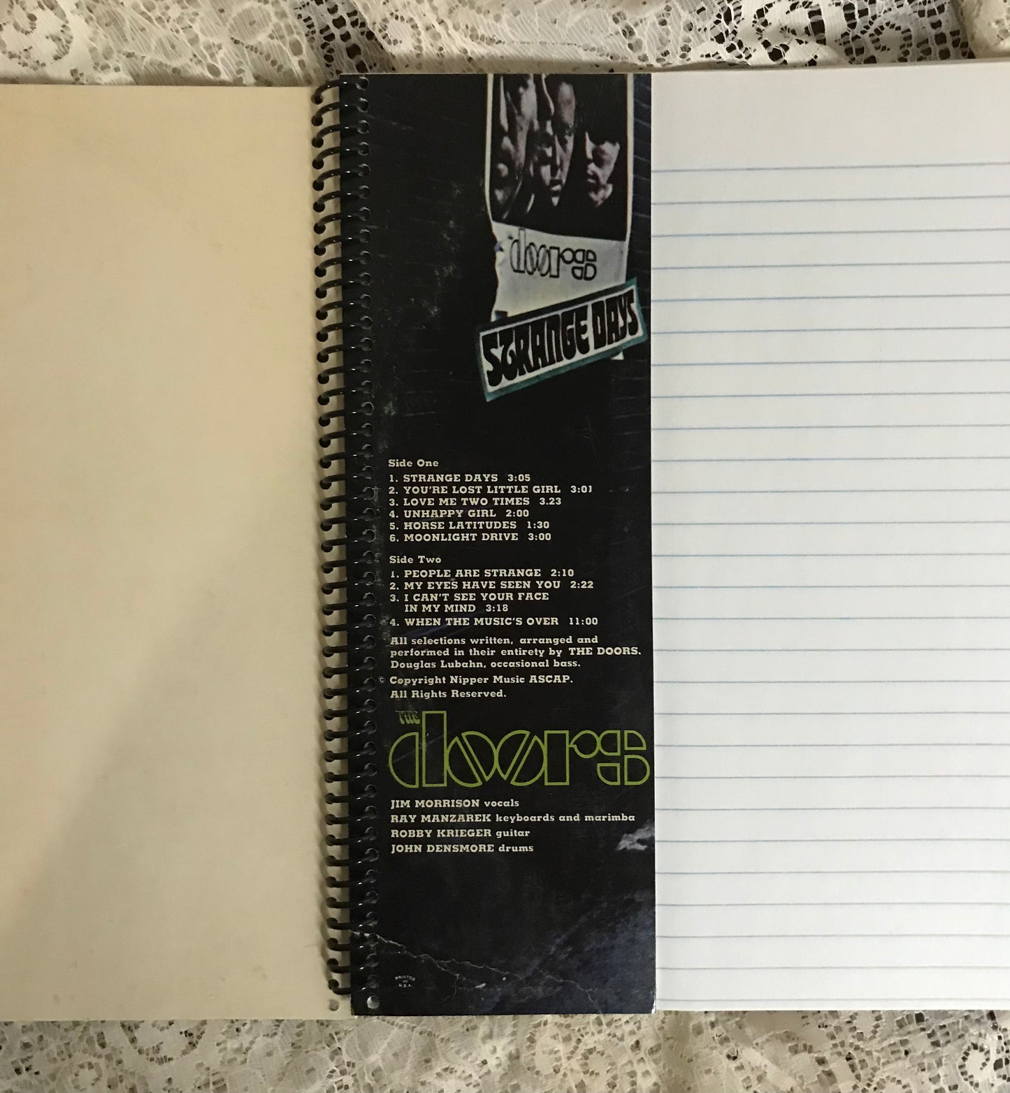 Doors Album Cover Notebook