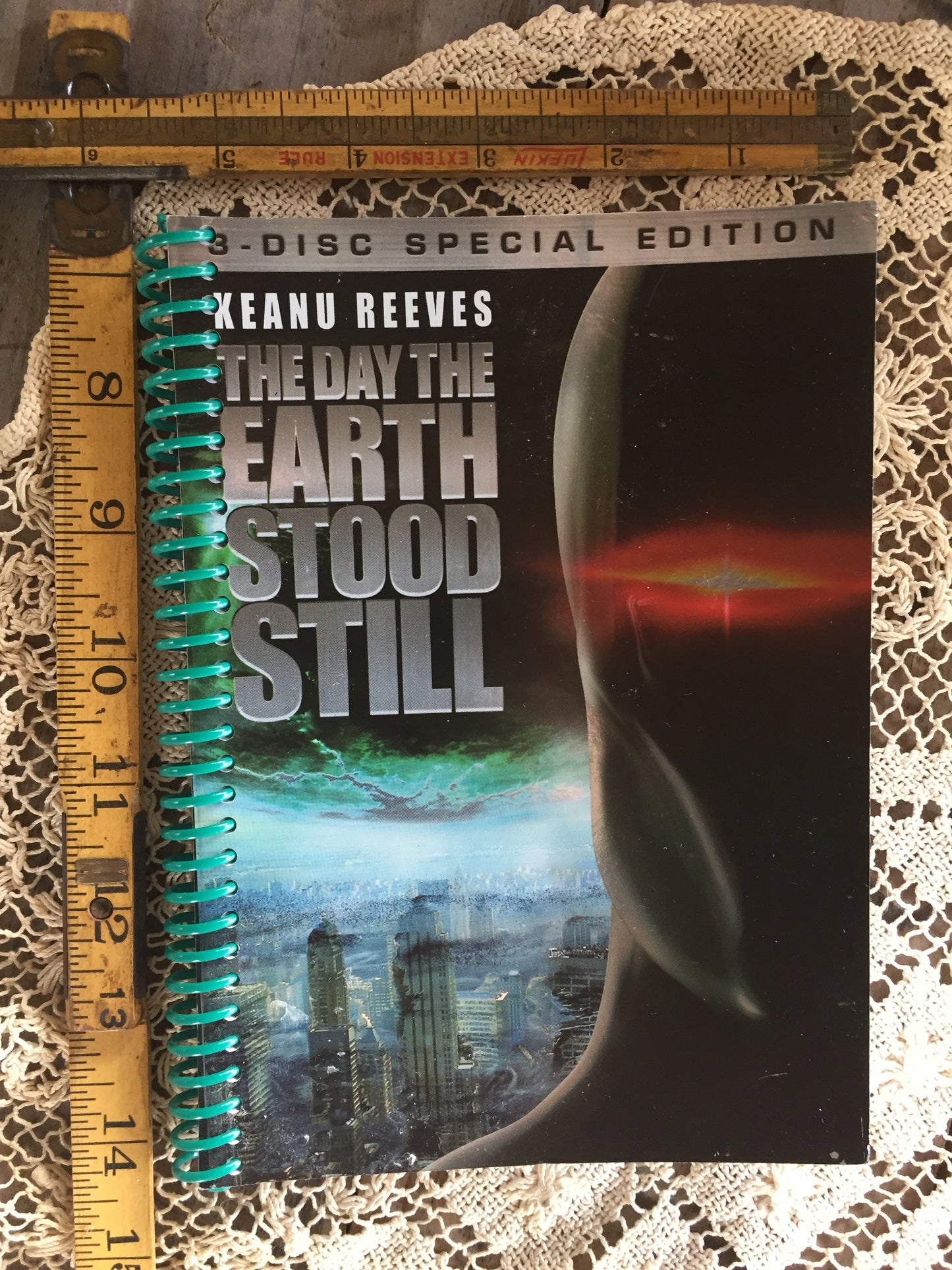 The Day the Earth Stood Still Recycled Movie Cover Notebook