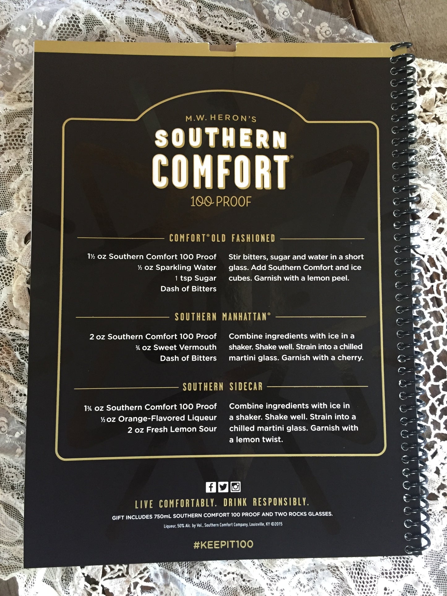 Southern Comfort Recycled Notebook