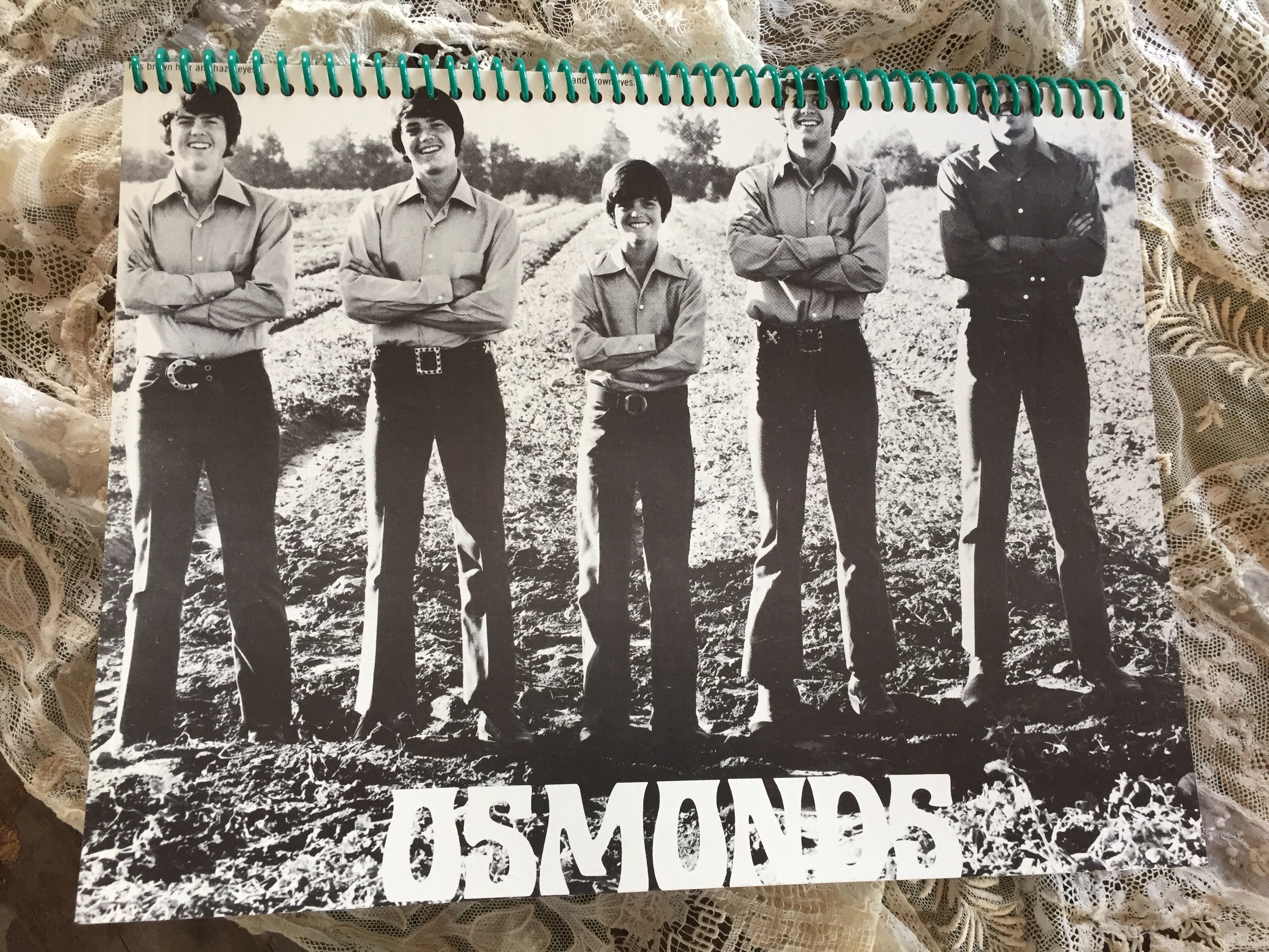 Osmonds Recycled Album Cover Notebook