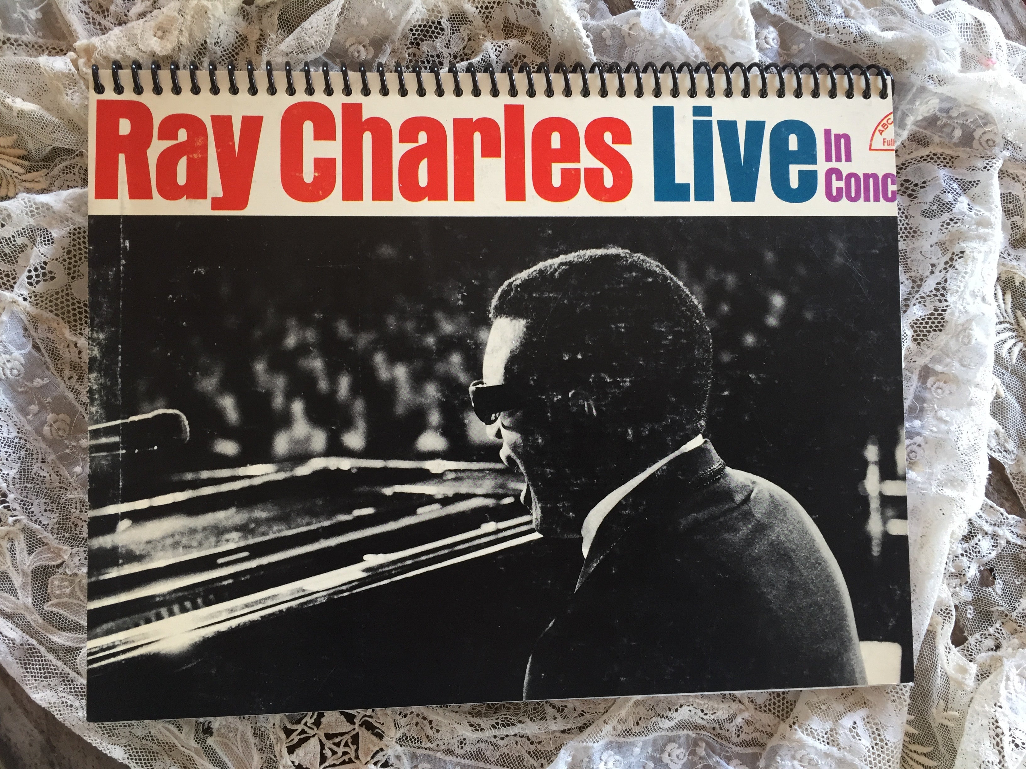 Ray Charles Live Recycled Album Cover Notebook