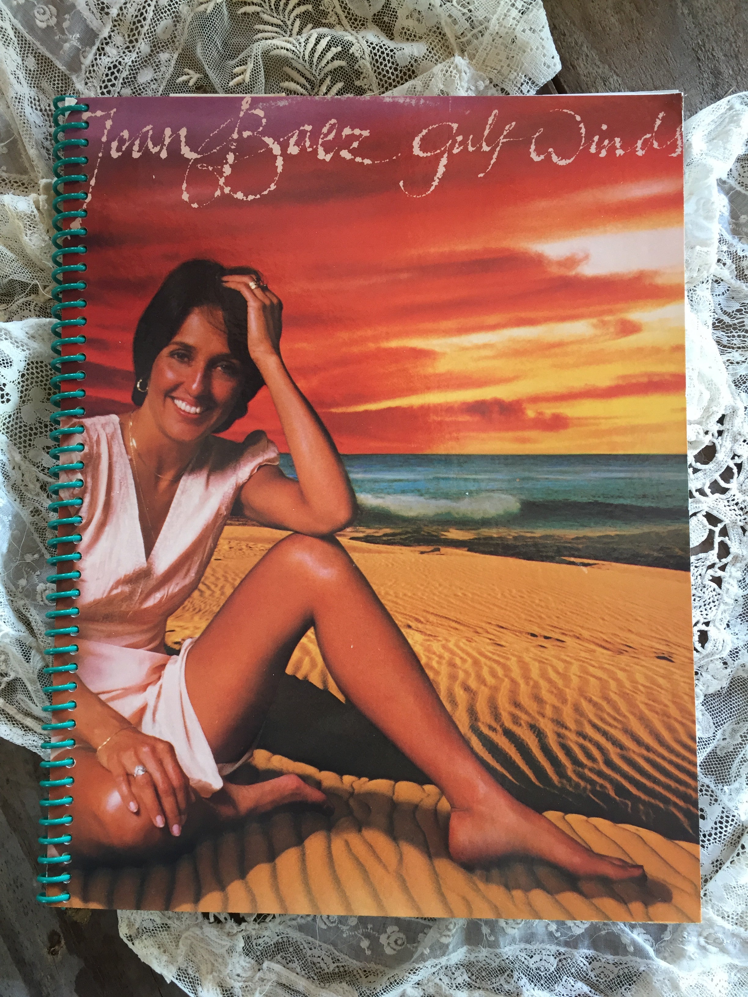 Joan Baez Recycled Album Cover Notebook