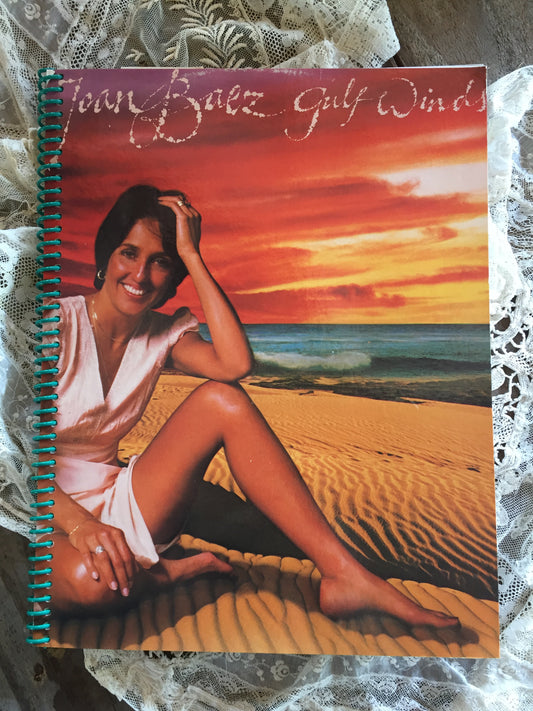 Joan Baez Recycled Album Cover Notebook