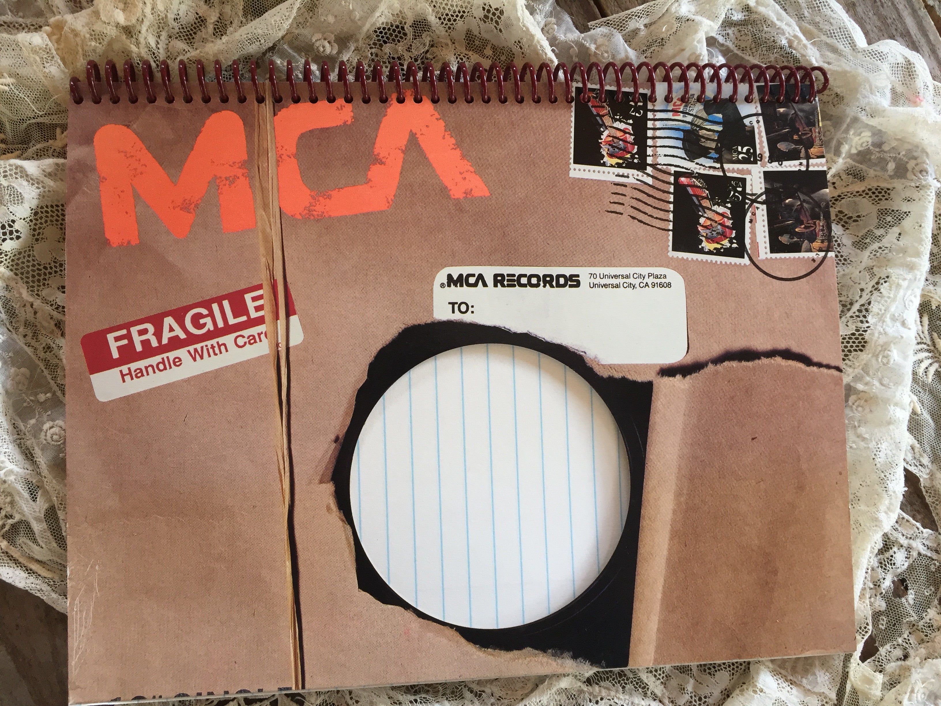 MCA Records Recycled Album Cover Notebook