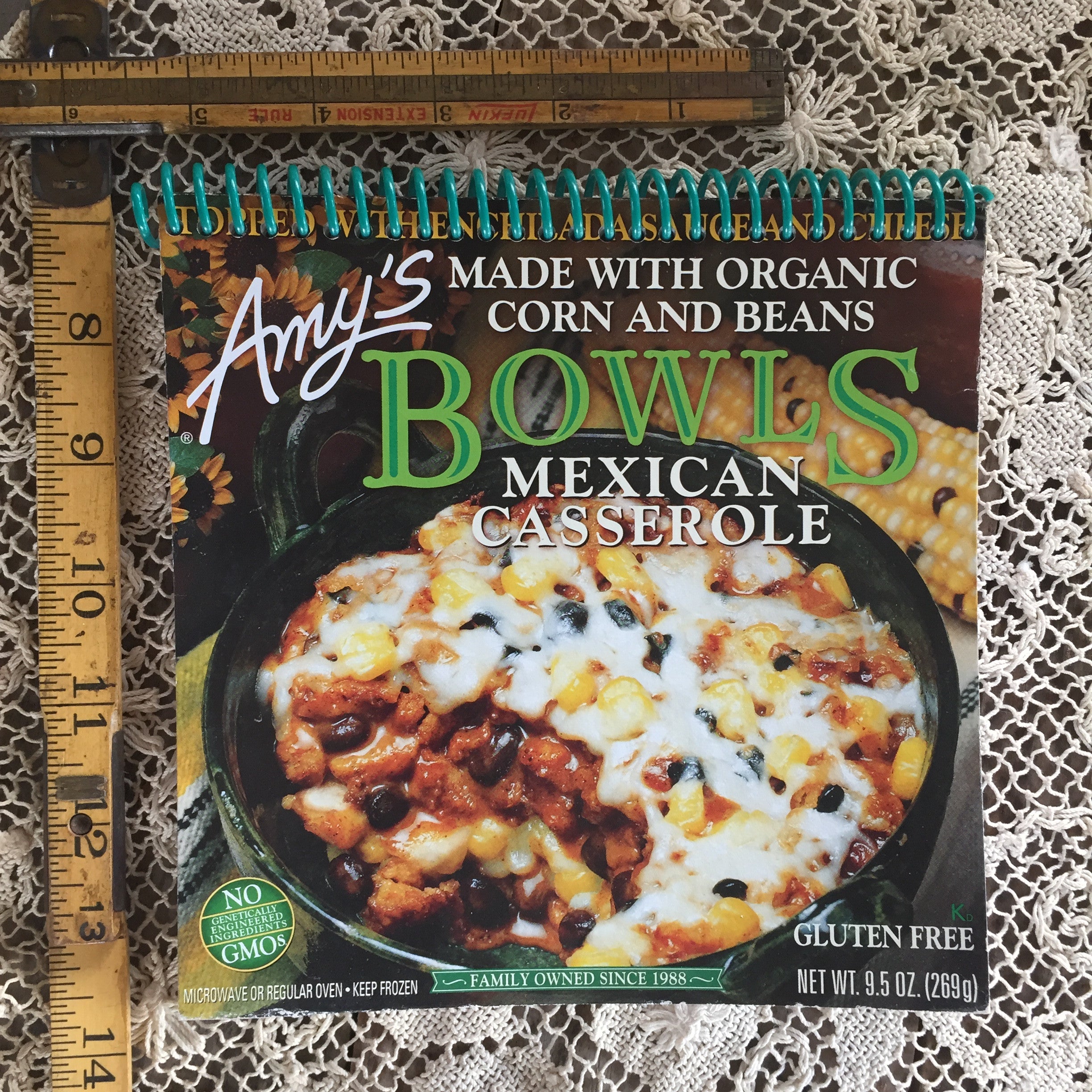 Amy's Mexican Casserole Bowl Recycled Notebook