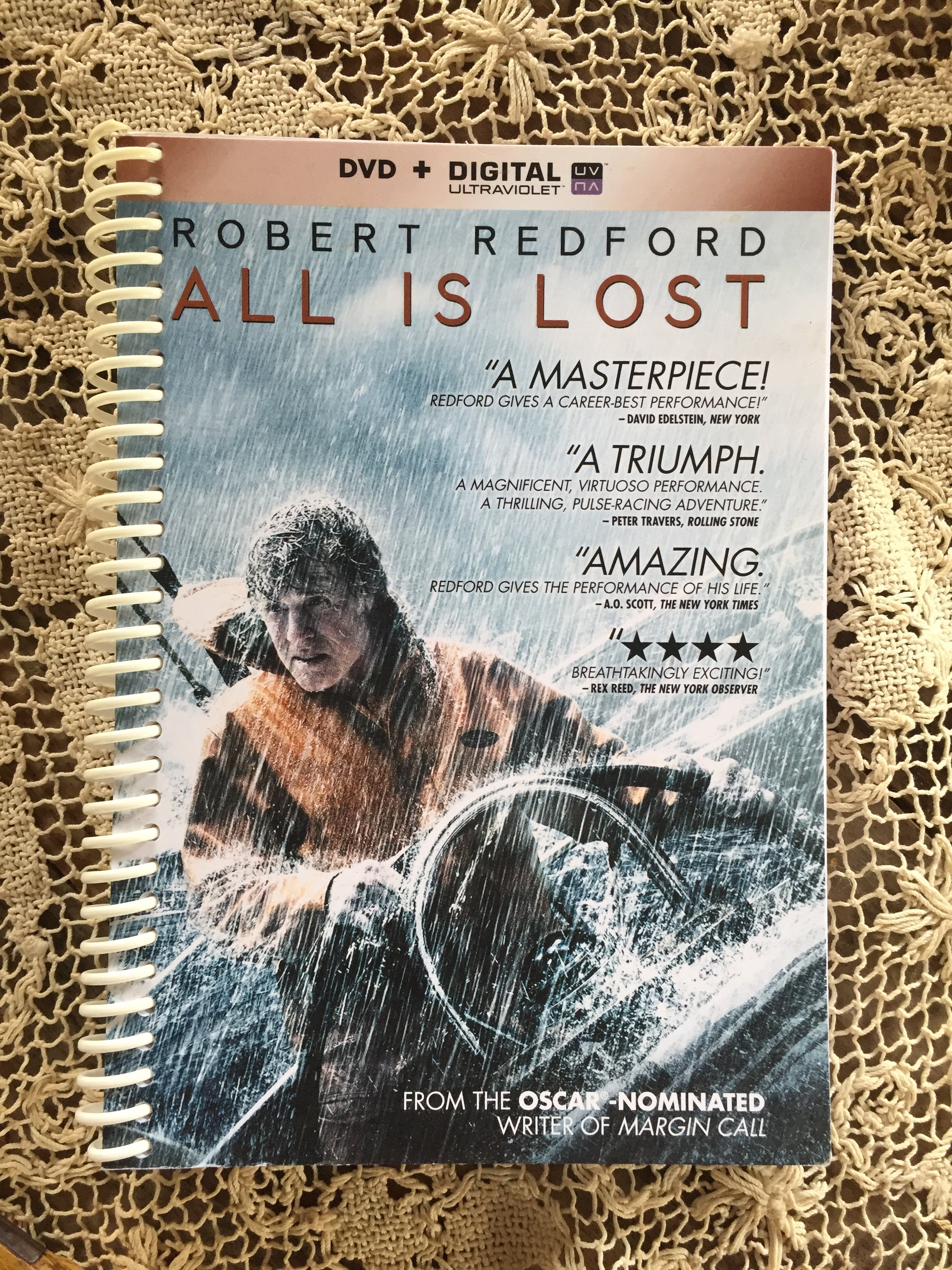 All is Lost Recycled Movie Cover Notebook