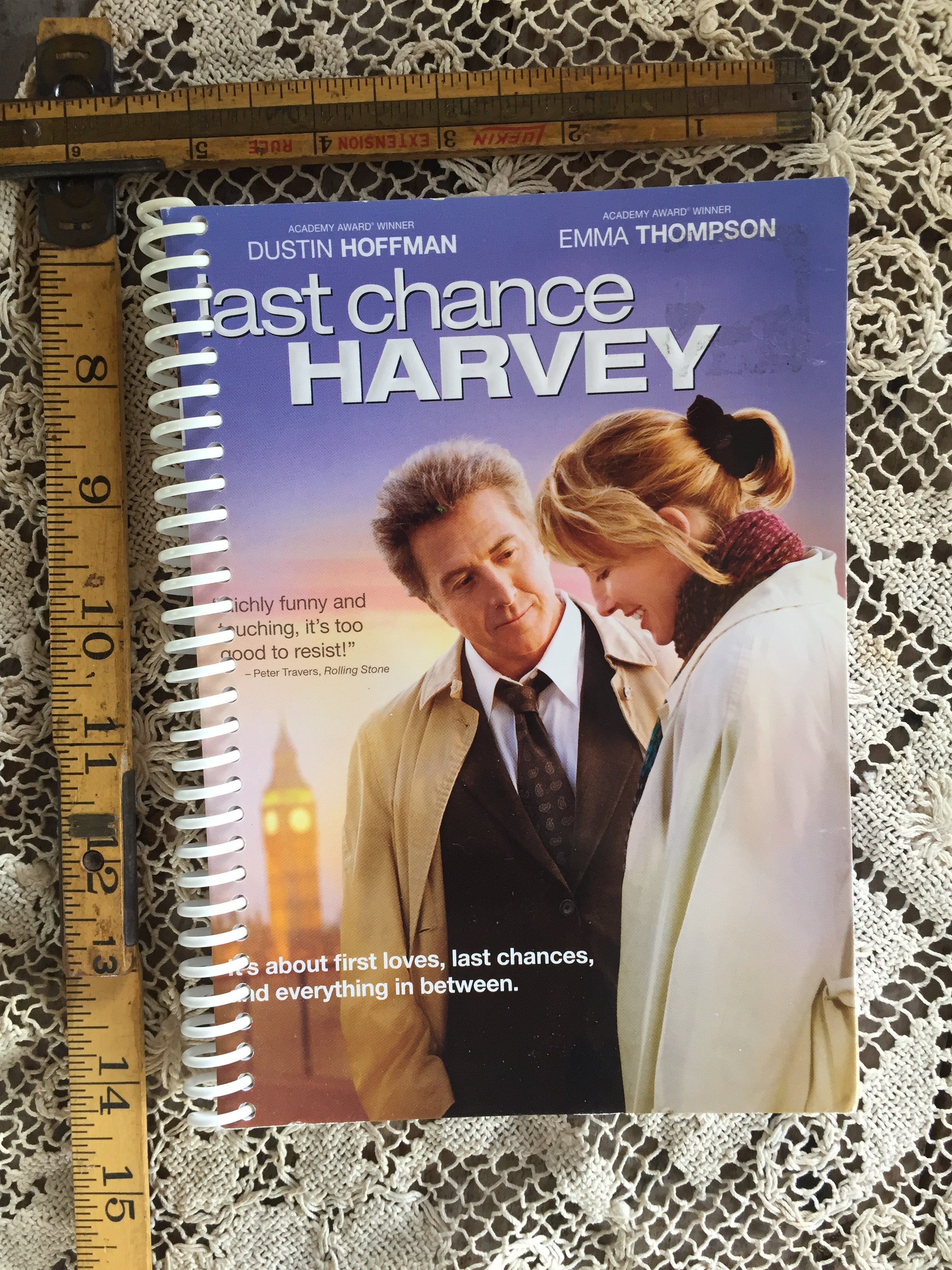 Last Chance Harvey Recycled Movie Cover Notebook