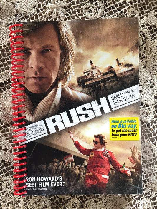 Rush Recycled Movie Cover Notebook