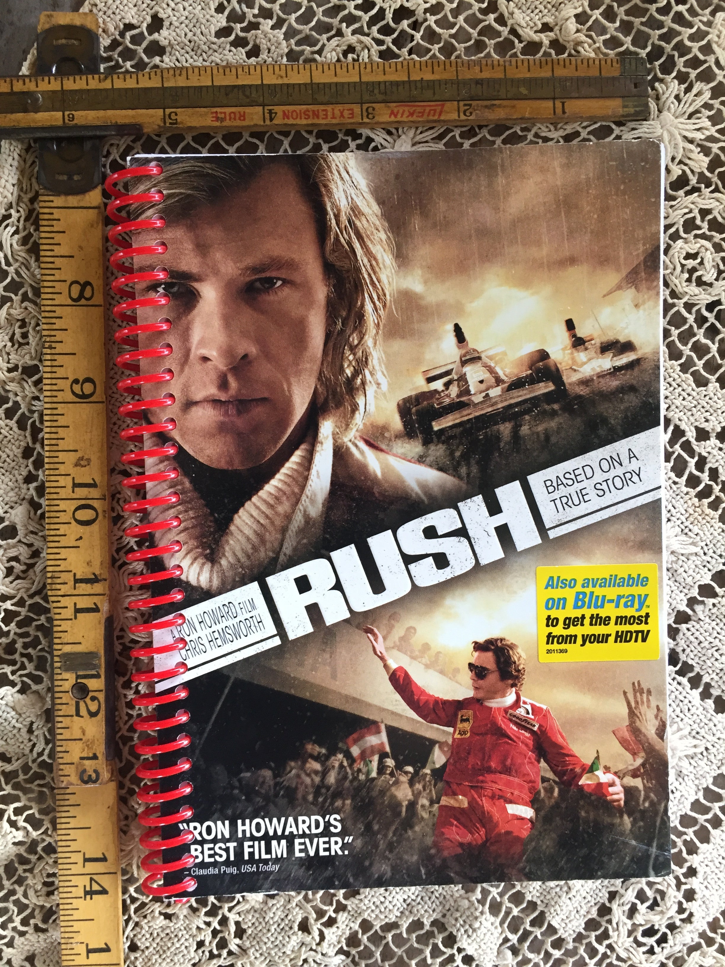 Rush Recycled Movie Cover Notebook