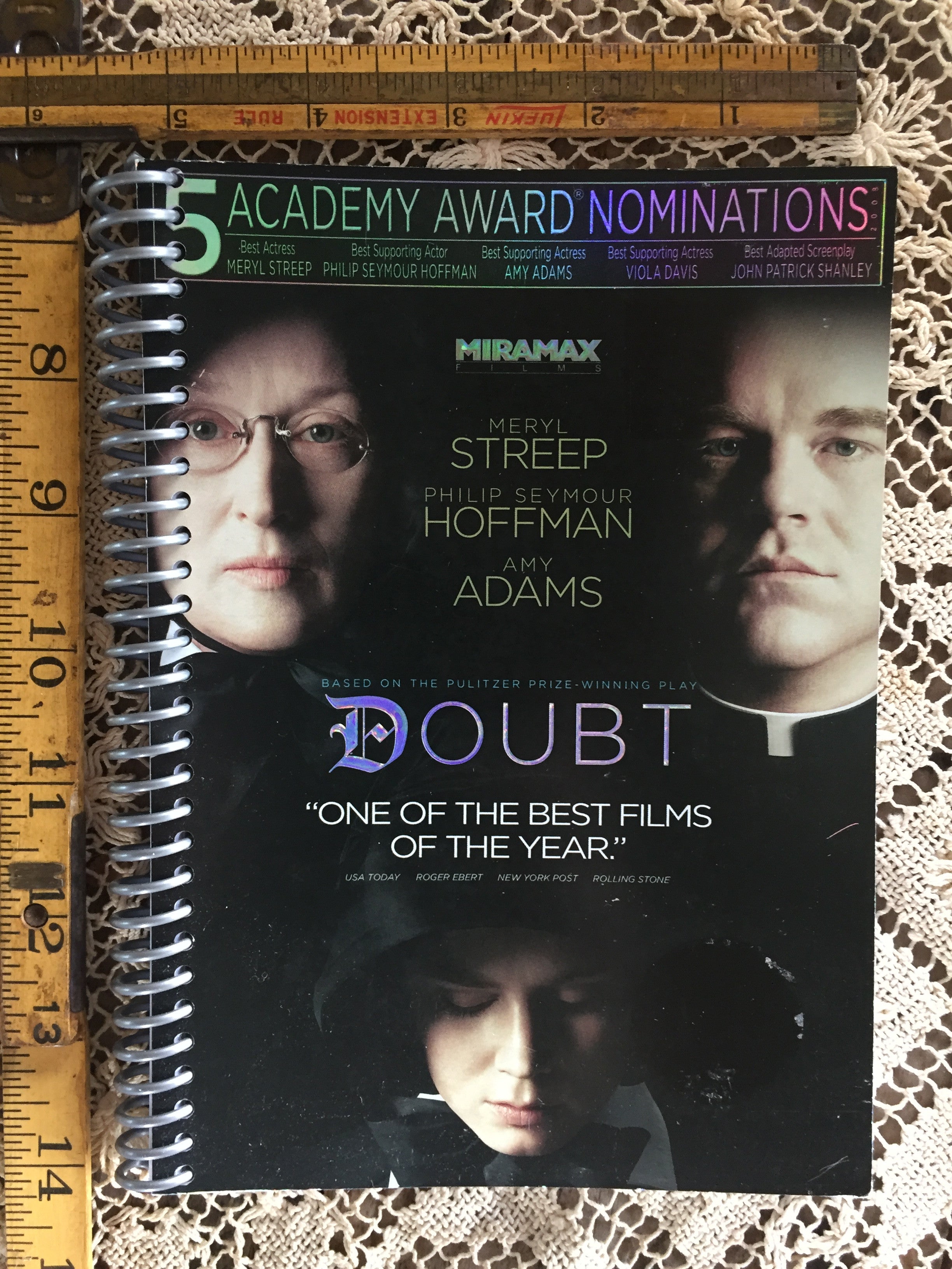 Doubt Recycled Movie Cover Notebook