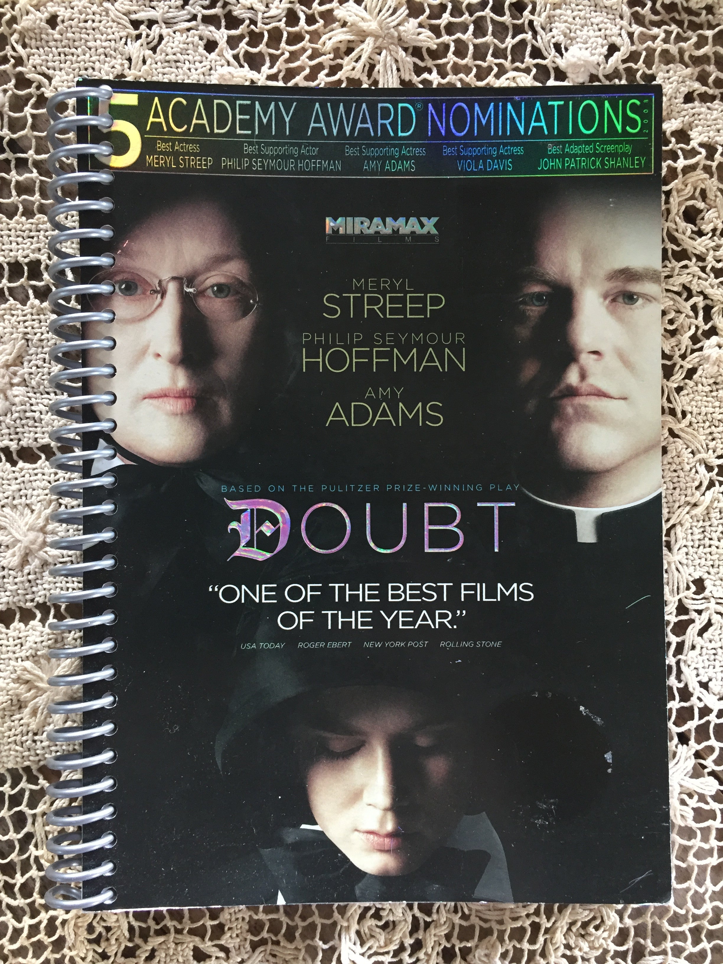 Doubt Recycled Movie Cover Notebook