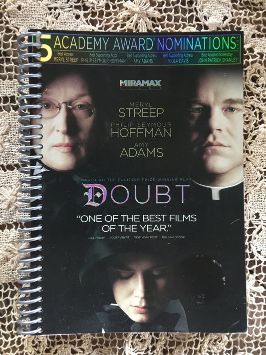Doubt Recycled Movie Cover Notebook
