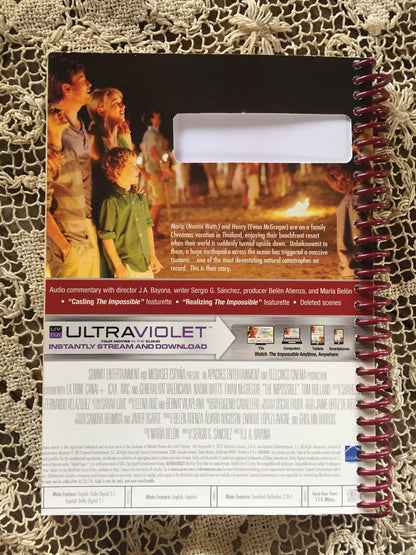 The Impossible Recycled Movie Cover Notebook