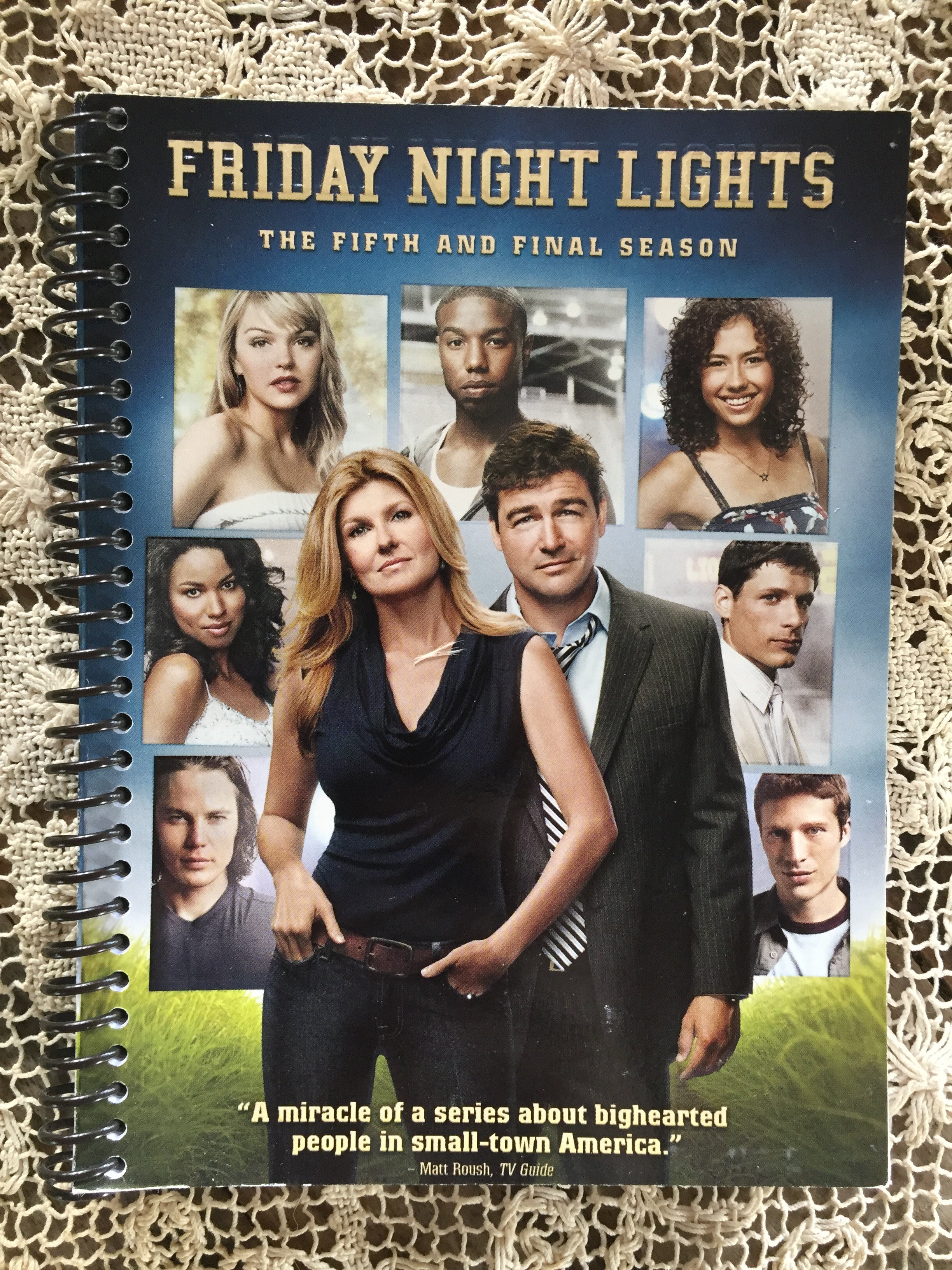 Friday Night Lights Recycled Movie Cover Notebook