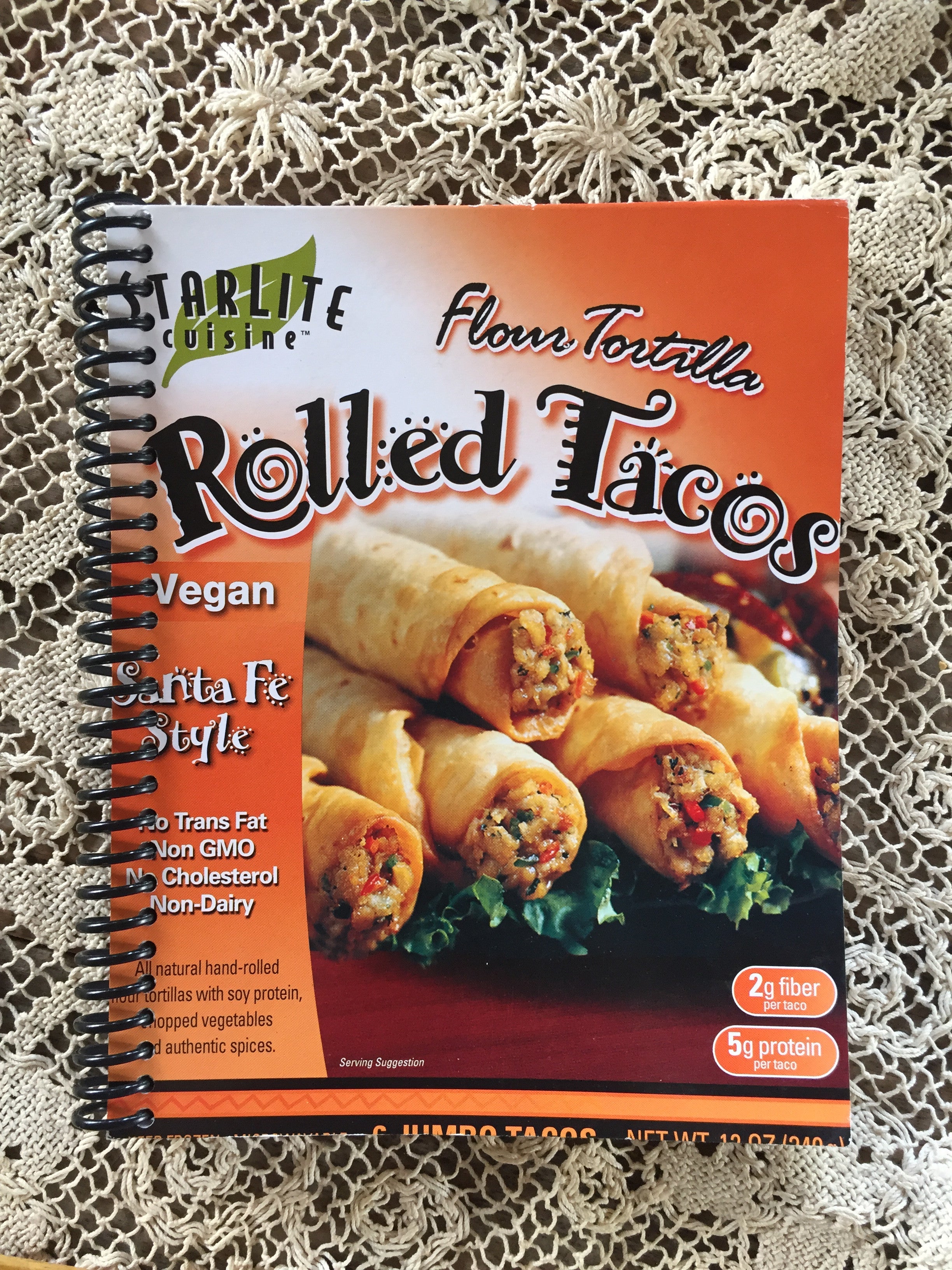 Vegan Rolled Tacos Recycled Notebook