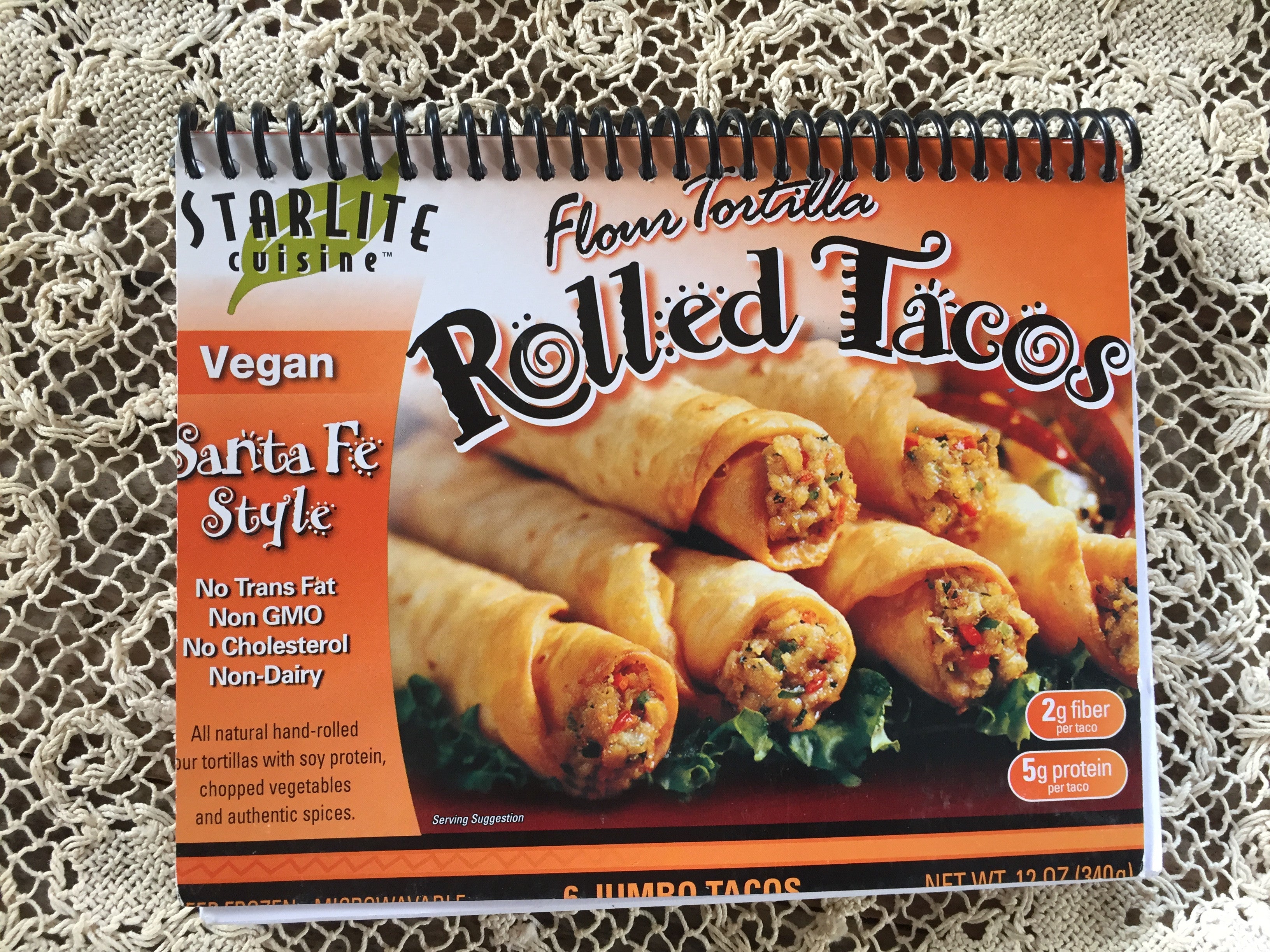 Vegan Rolled Tacos Recycled Notebook