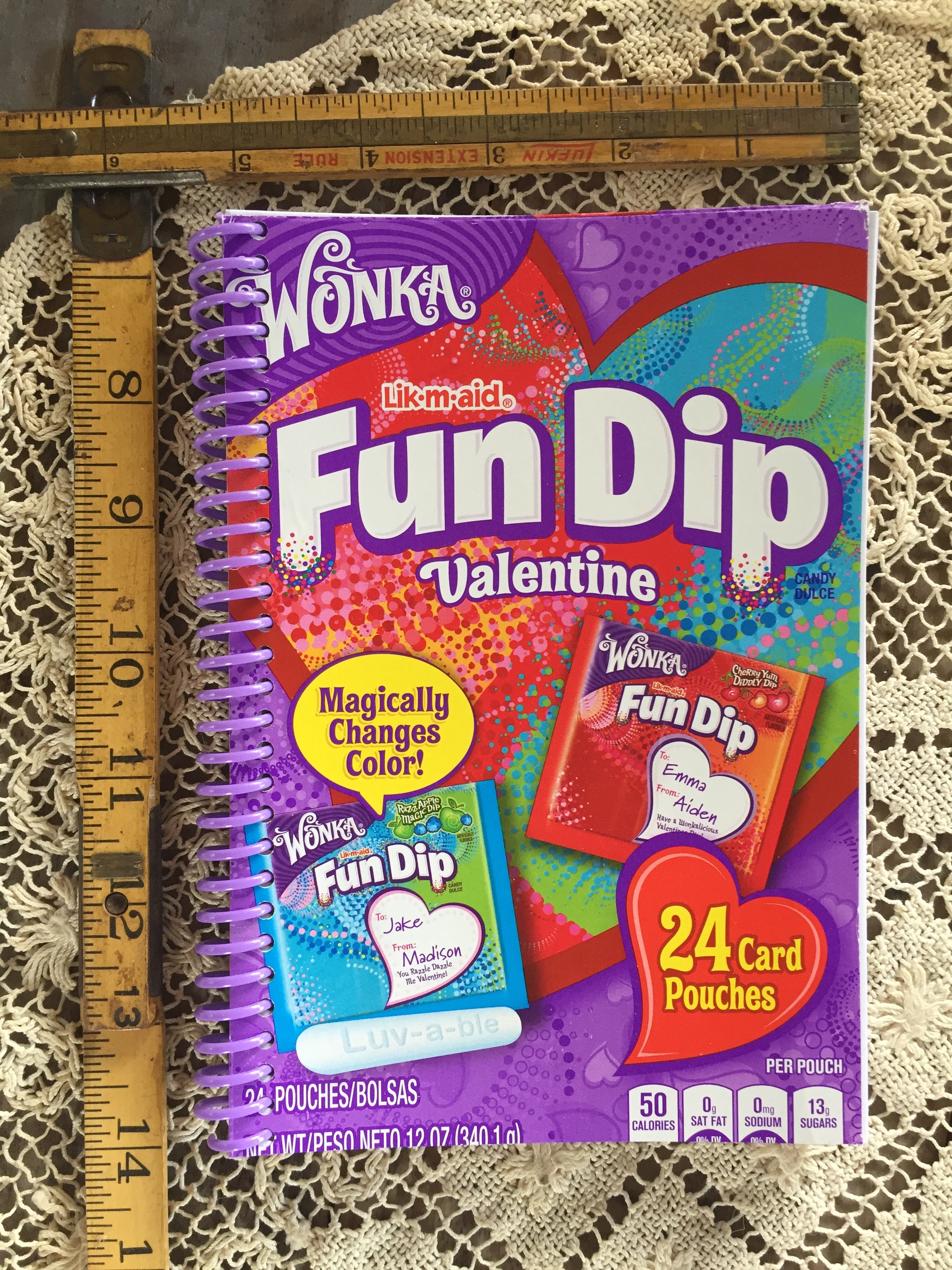 Wonka Fun Dip Candy Recycled Notebook