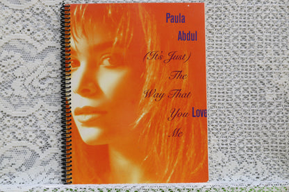 Paula Abdul Recycled Album Cover Notebook