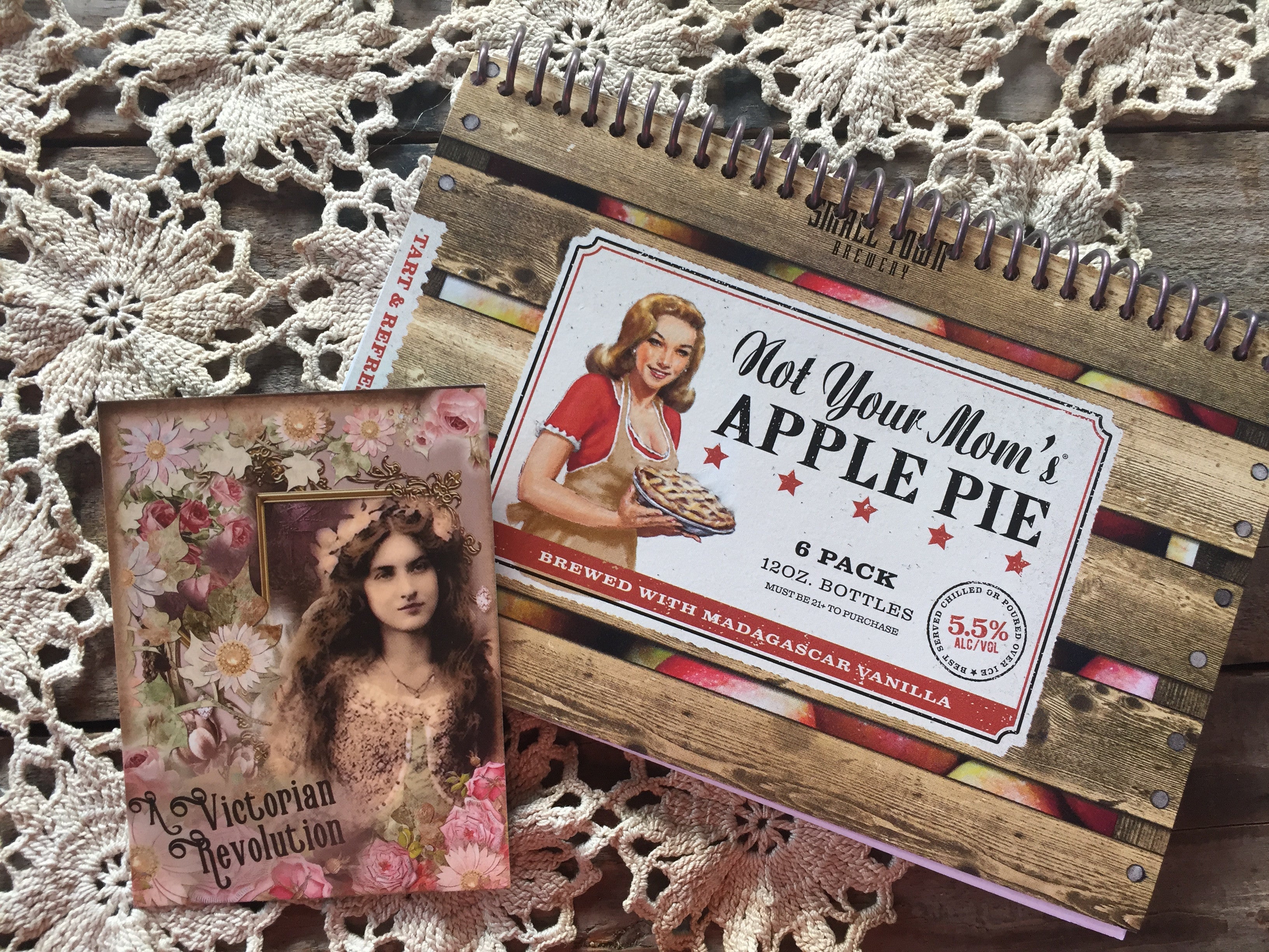 Not Your Mom's Apple Pie Recycled Beer Carton Notebook