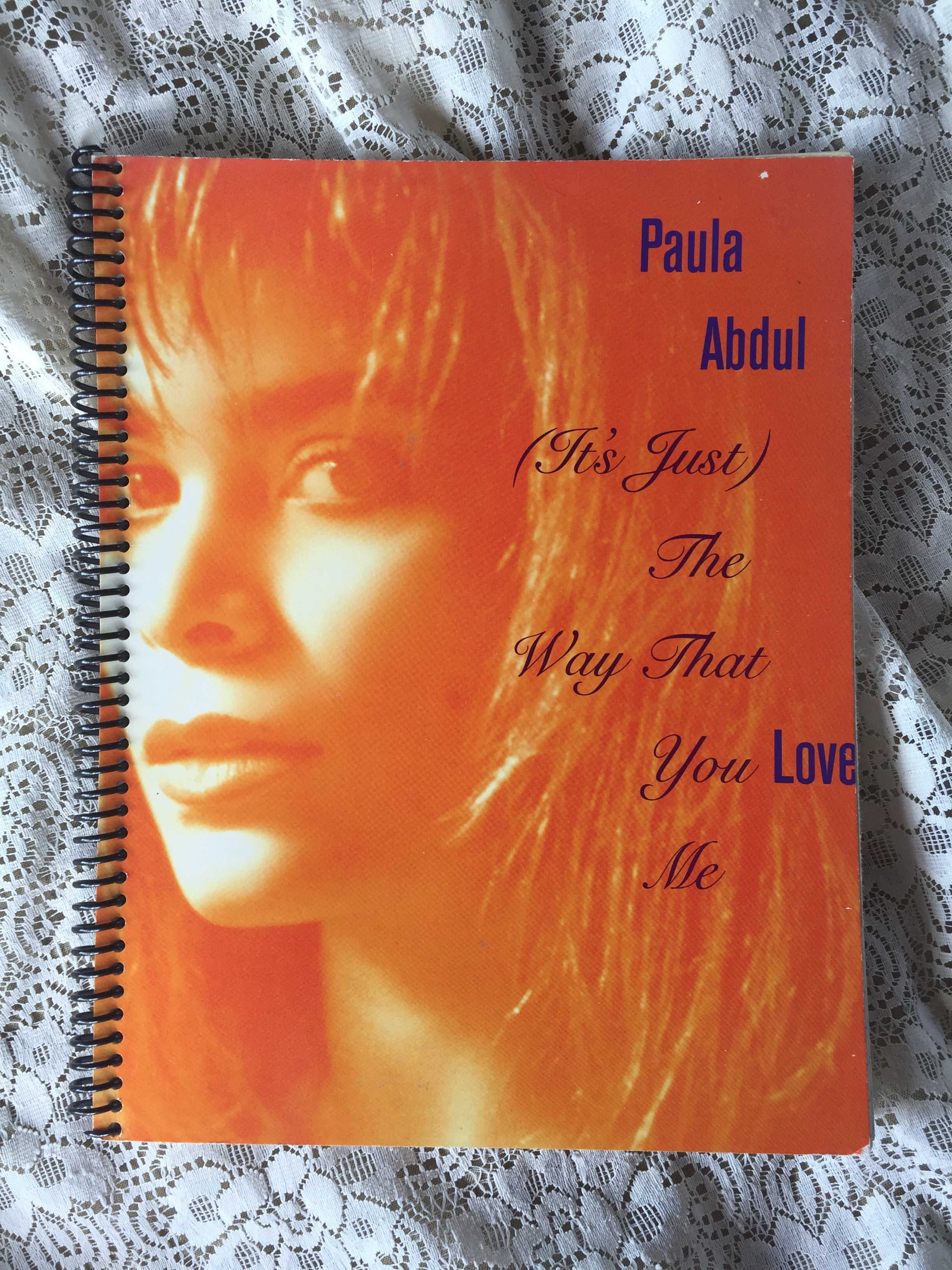 Paula Abdul Recycled Album Cover Notebook