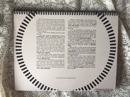 Folk Sound Recycled Album Cover Notebook