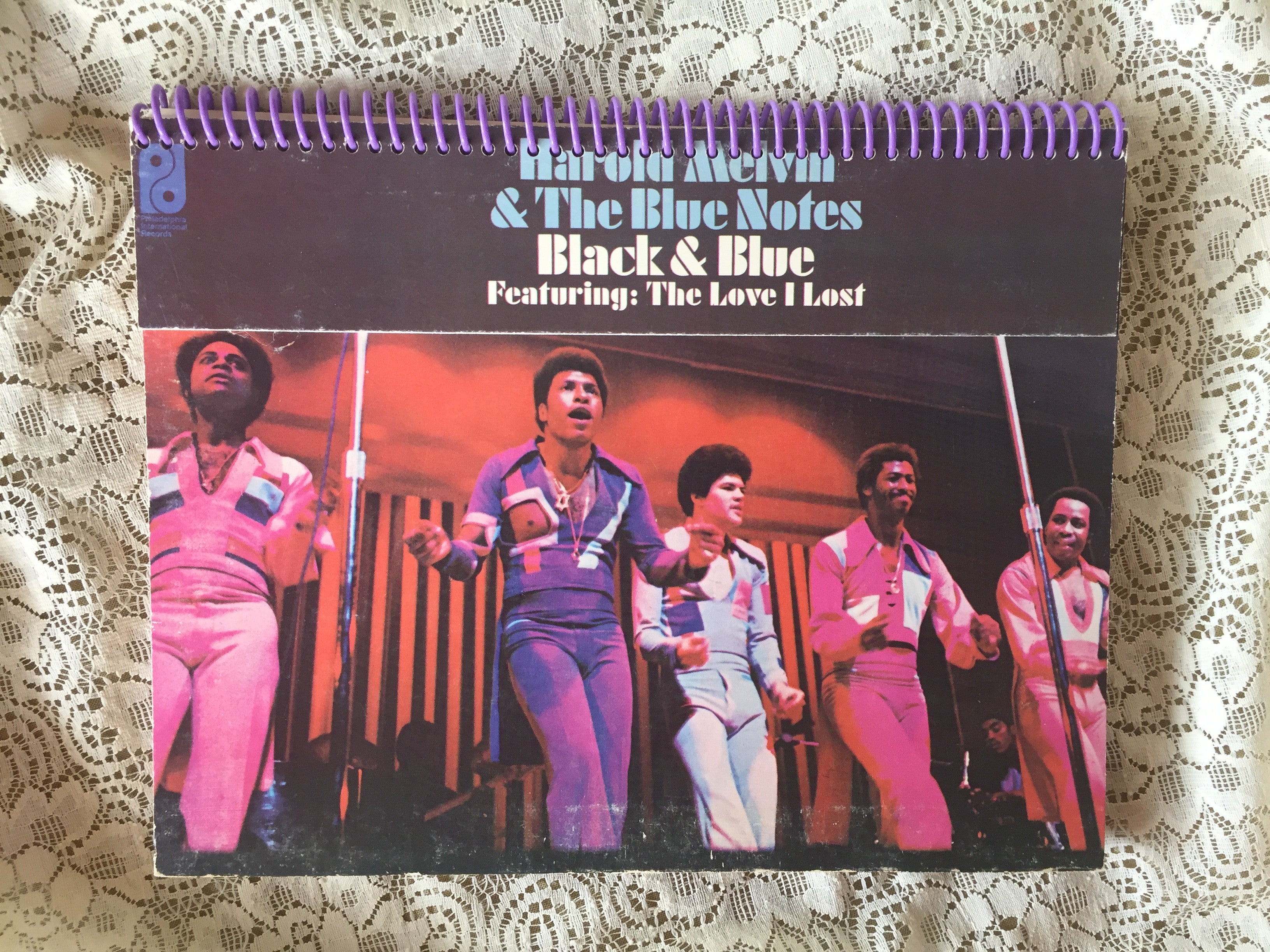 Harold Melvin and the Blue Notes Recycled Album Cover Notebook