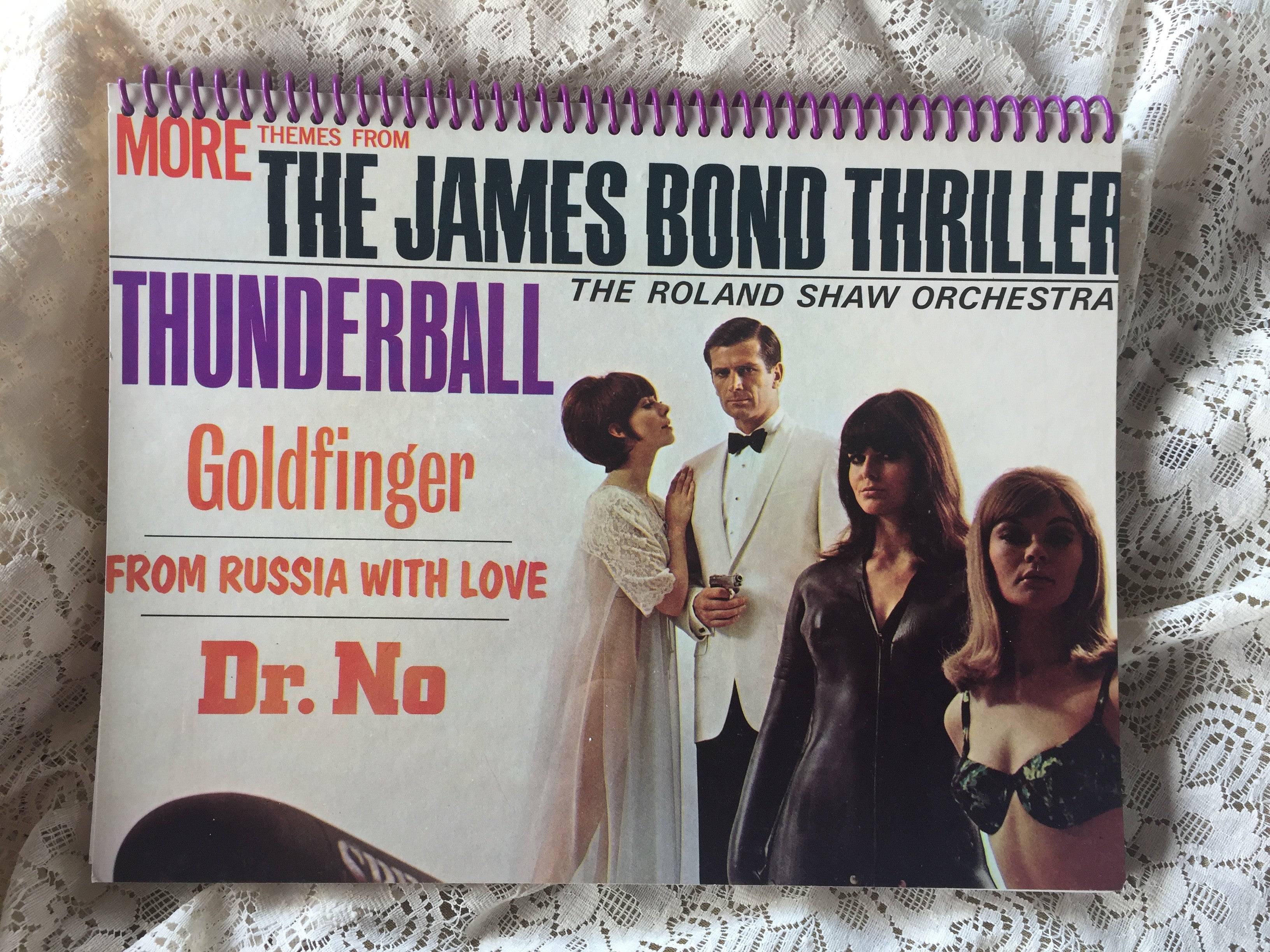 James Bond Thriller Recycled Album Cover Notebook