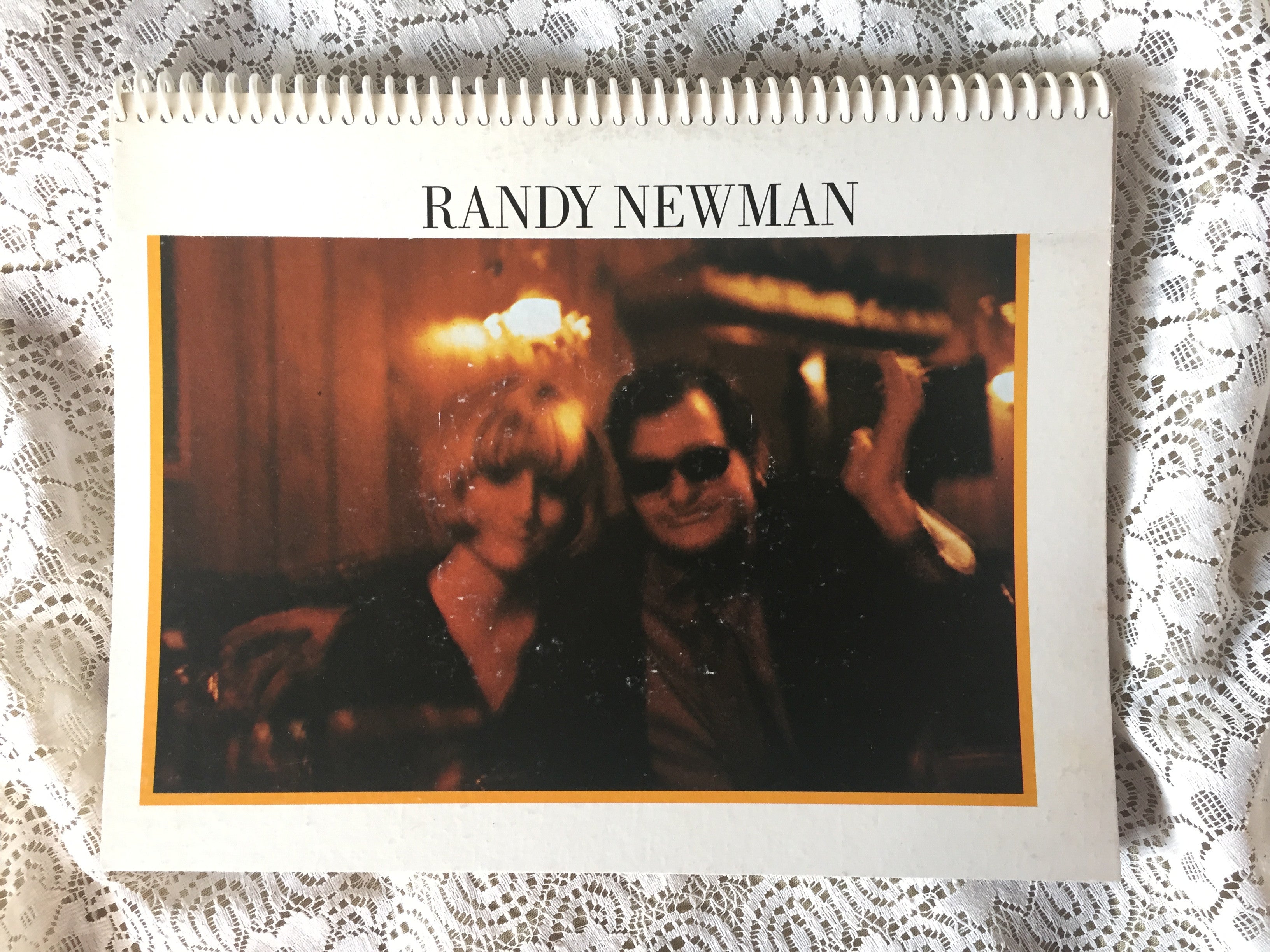 Randy Newman Recycled Album Cover Notebook RARE