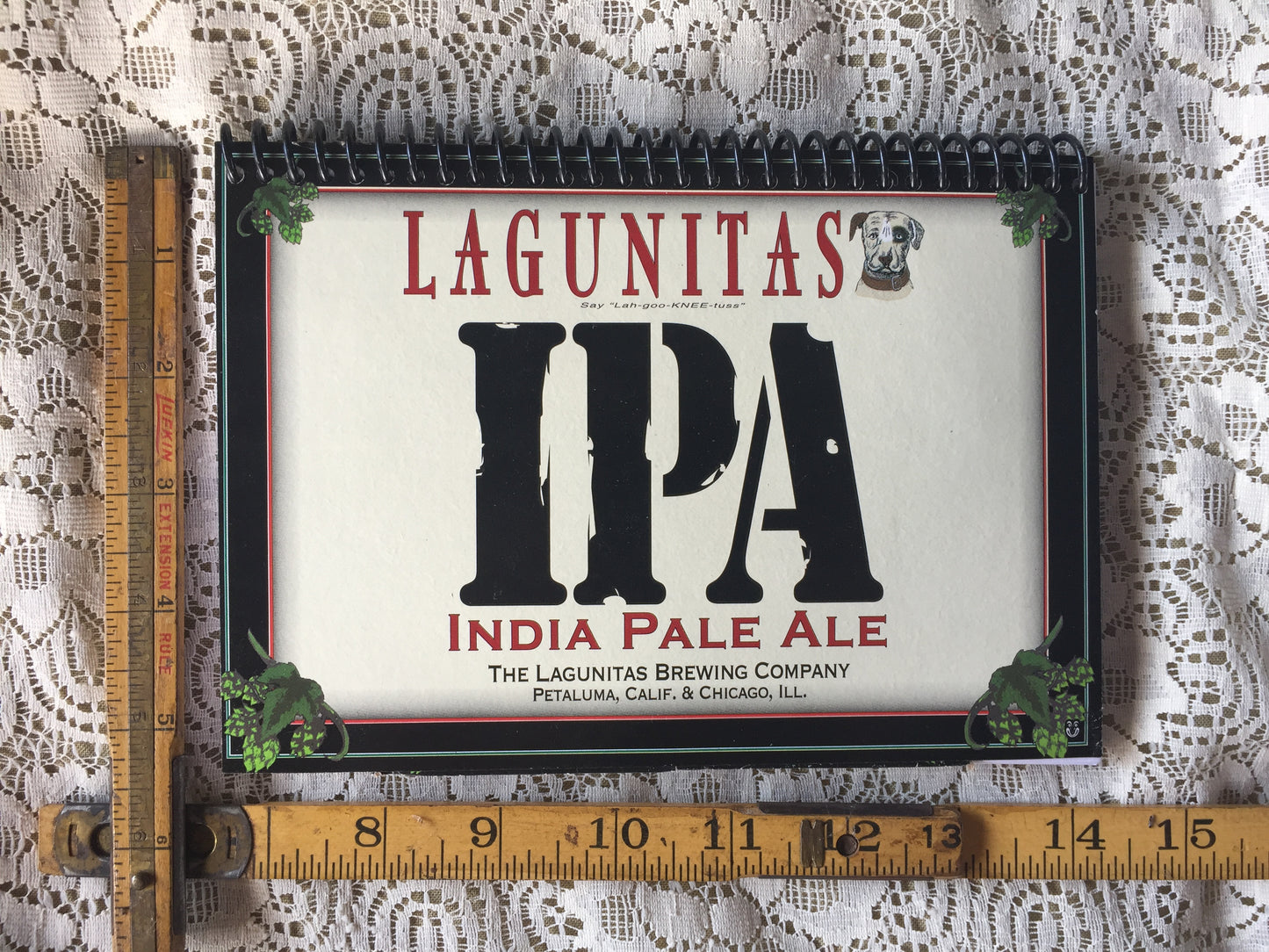 IPA Lagunitas Recycled Beer Carton Notebook
