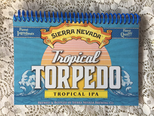 Sierra Nevada Tropical Torpedo Recycled Beer Carton Notebook