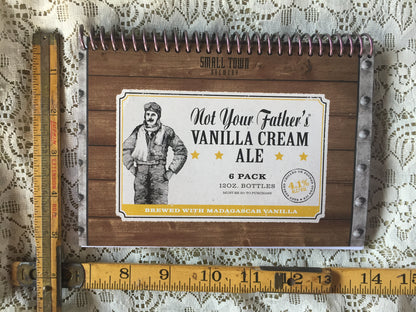 Not Your Father's Vanilla Cream Ale Recycled Beer Carton Notebook