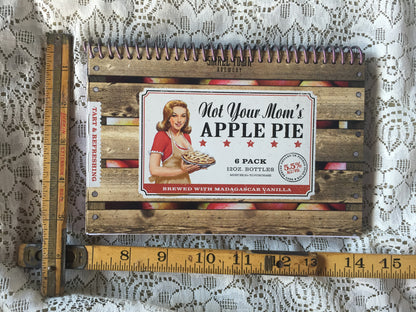 Not Your Mom's Apple Pie Recycled Beer Carton Notebook