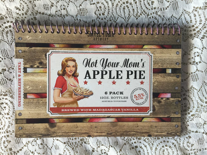 Not Your Mom's Apple Pie Recycled Beer Carton Notebook