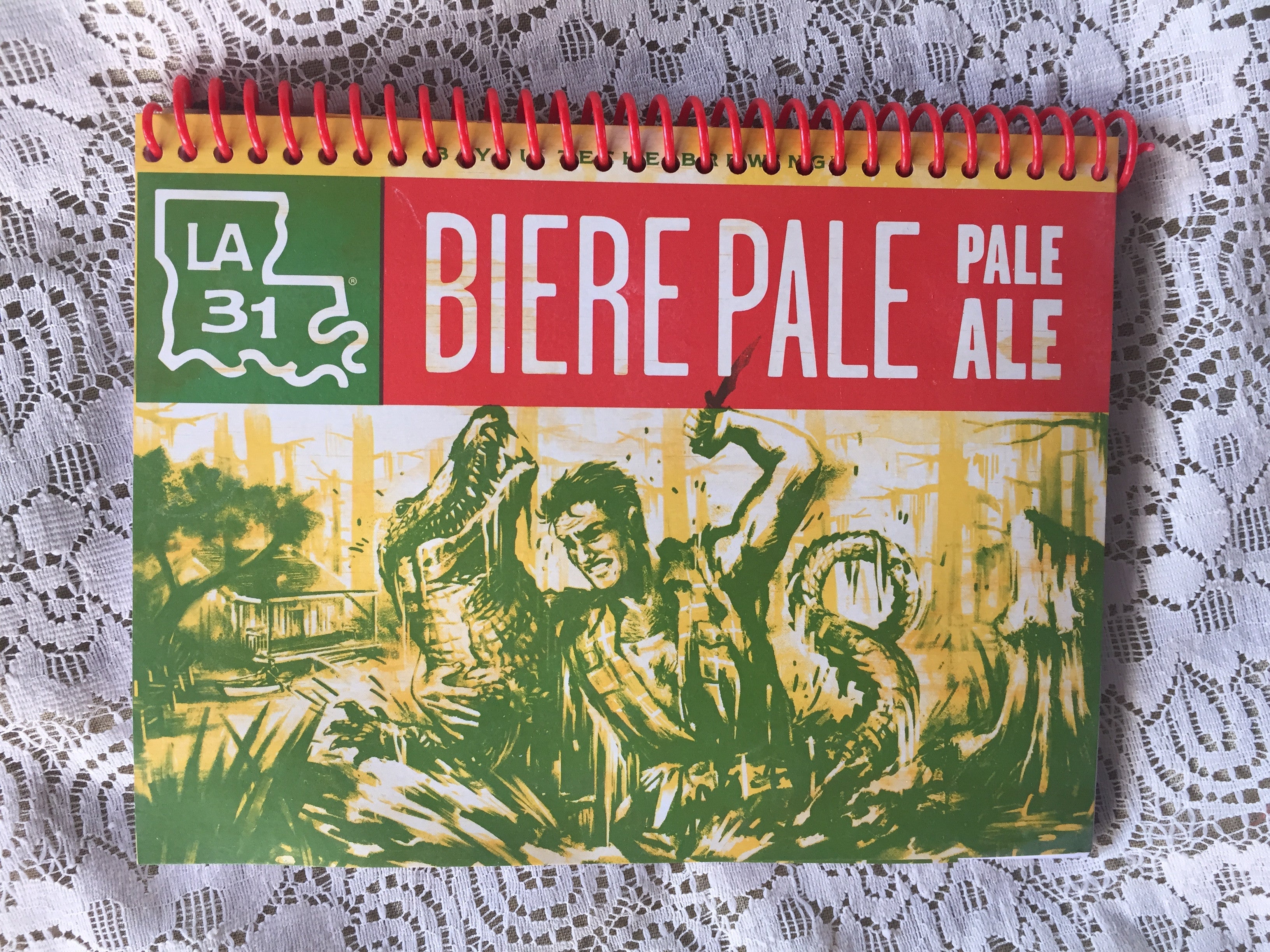Biere Pale Ale Recycled Beer Carton Notebook
