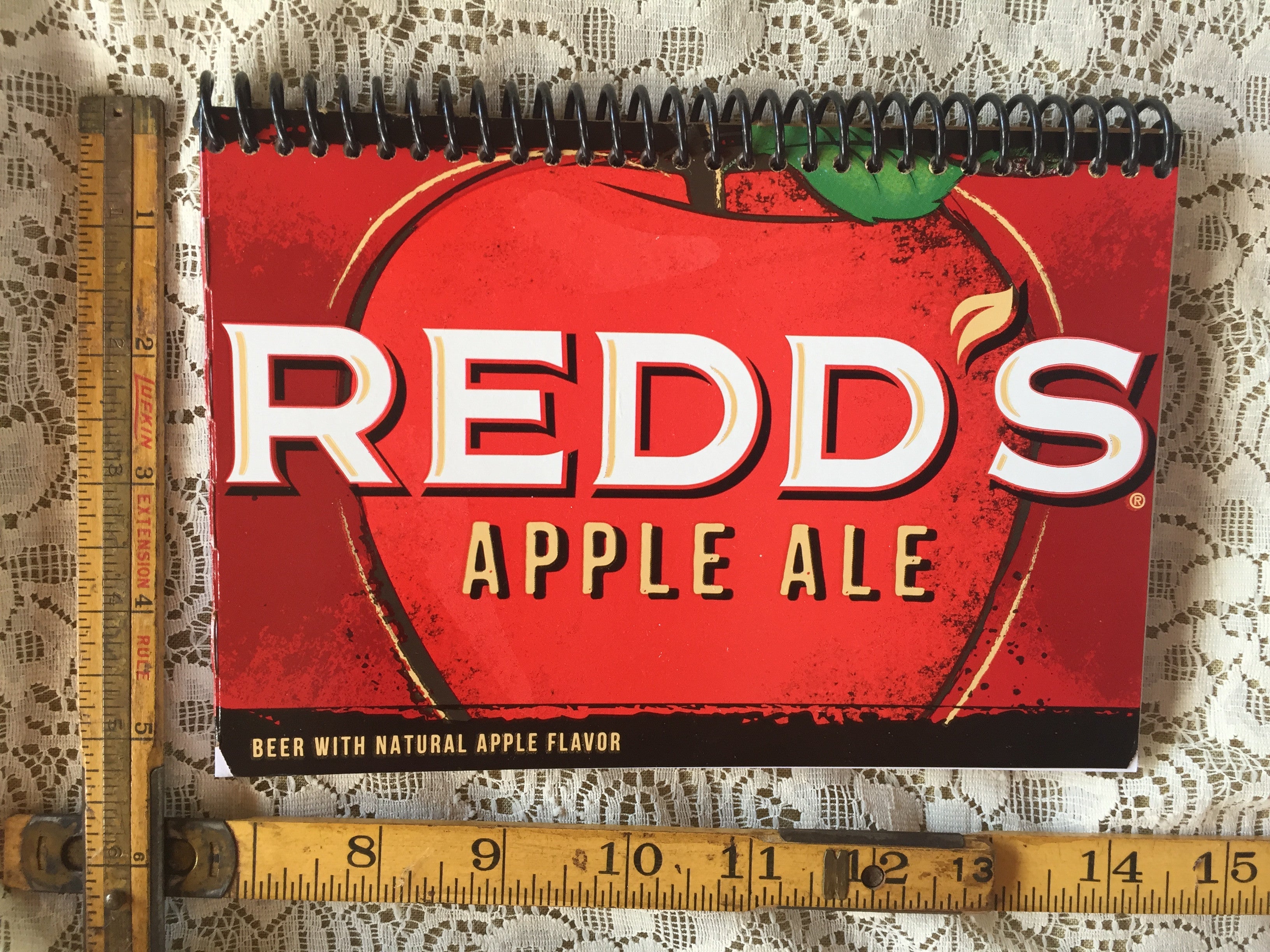 Redd's Peach or Apple Ale Recycled Beer Carton Notebook