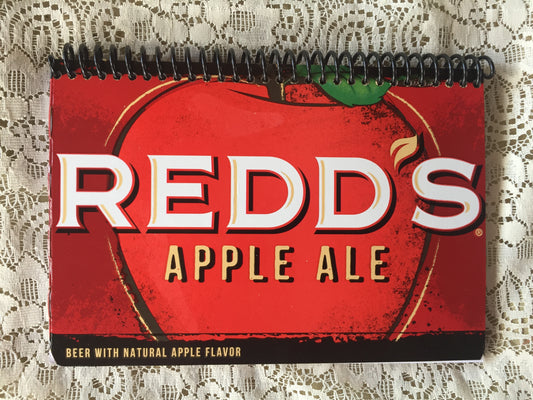 Redd's Peach or Apple Ale Recycled Beer Carton Notebook