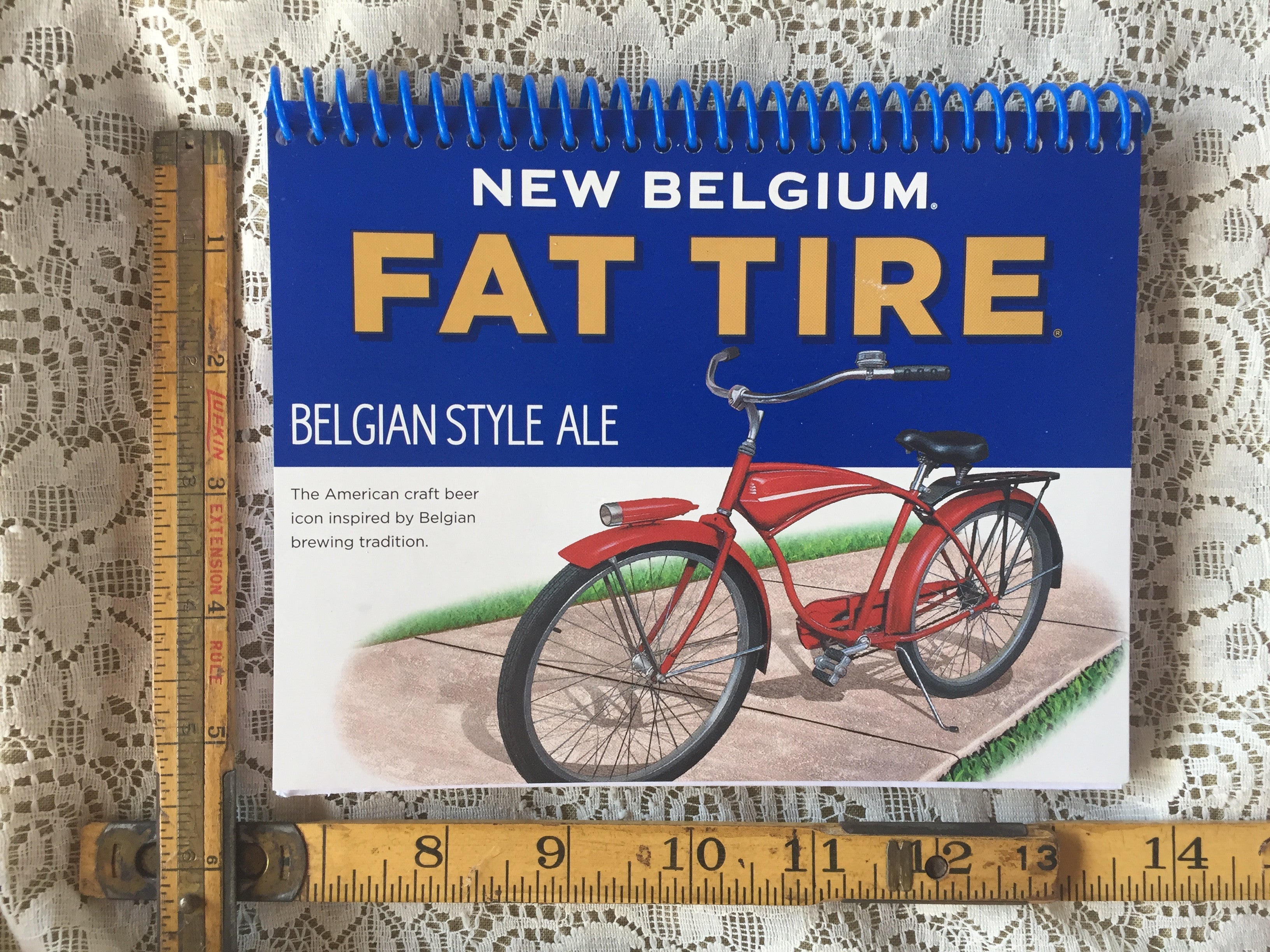 New Belgium Fat Tire Recycled Beer Carton Notebook