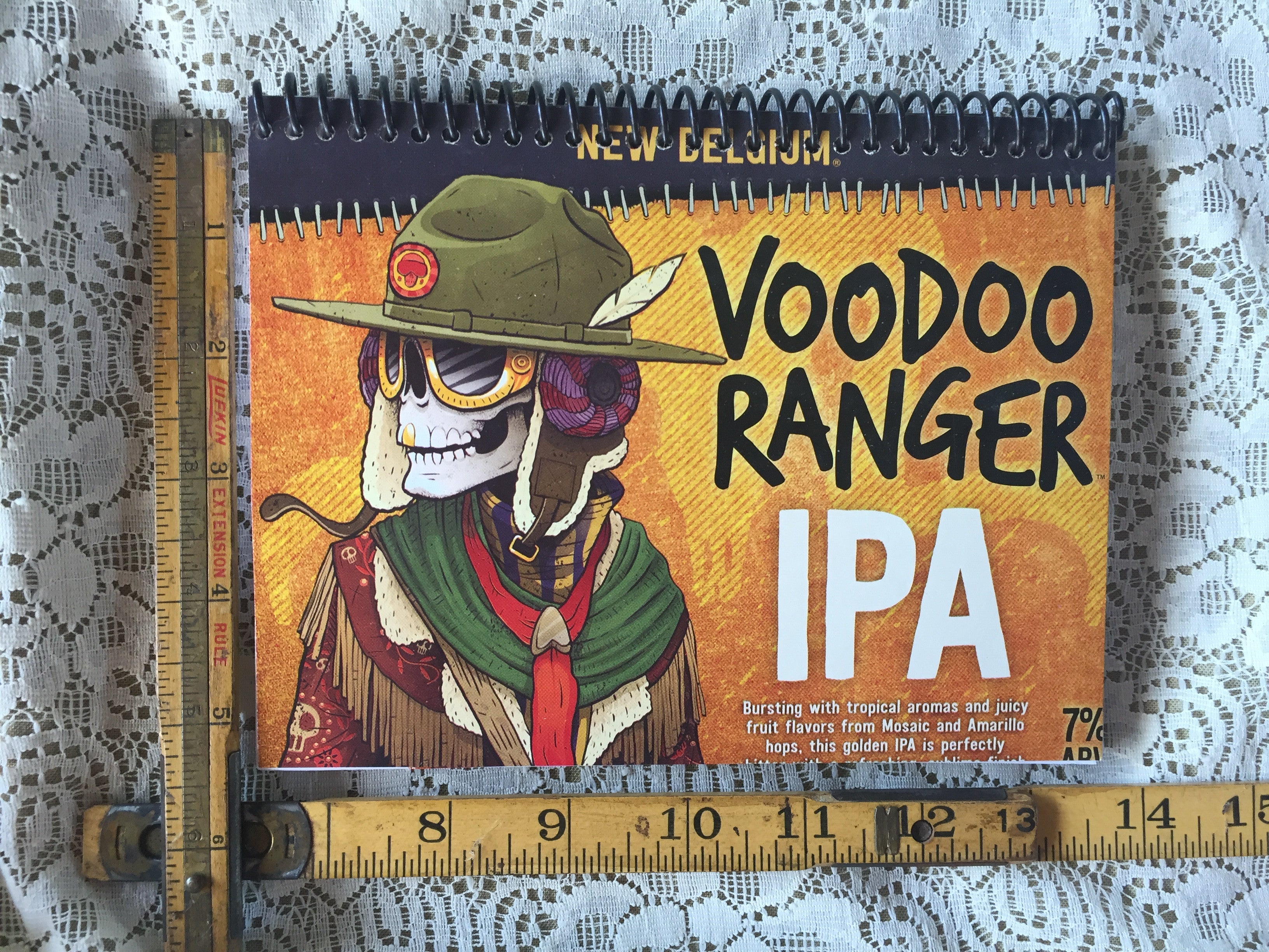 Voodoo Ranger IPA Recycled Beer Carton Notebook