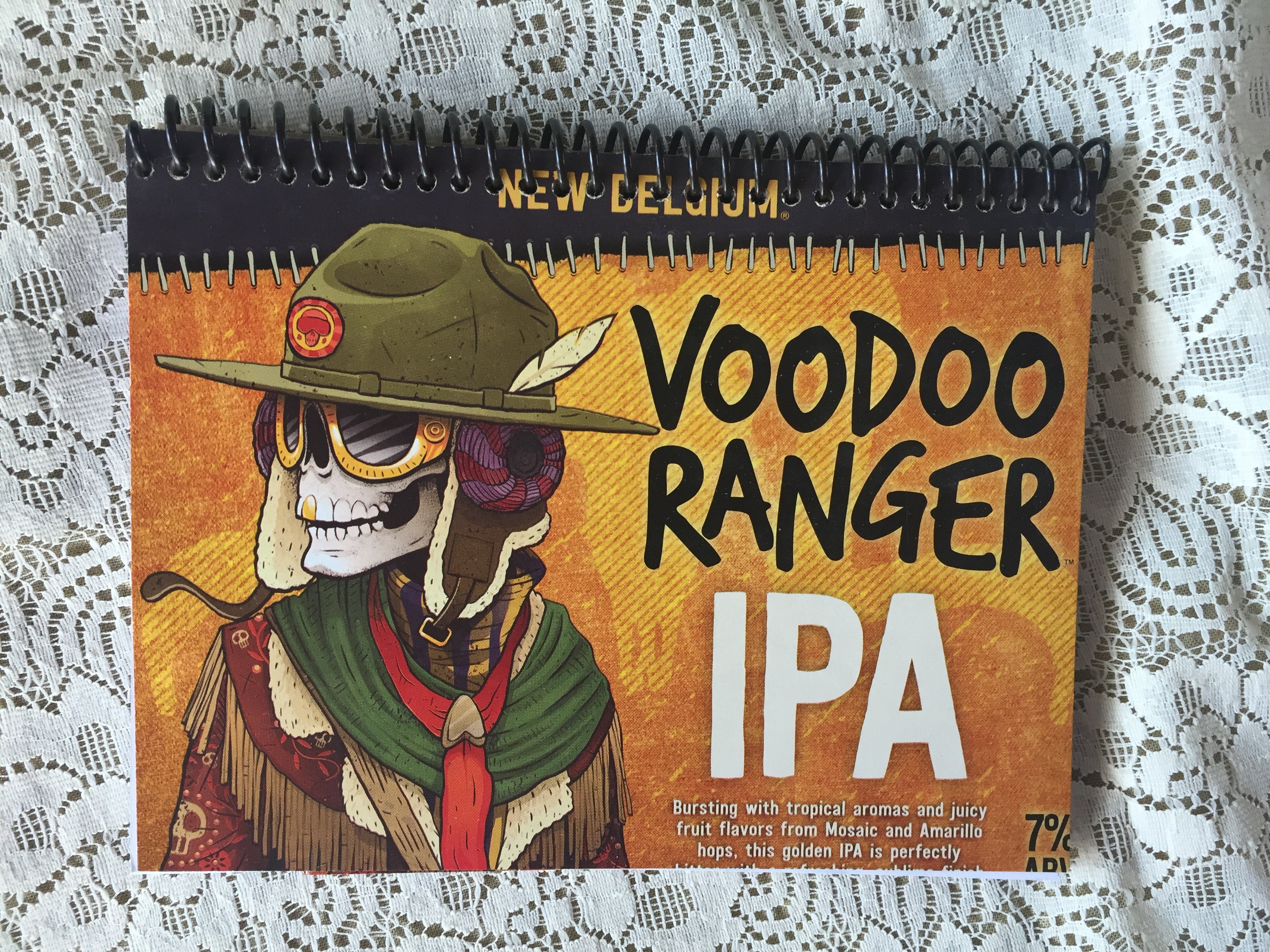 Voodoo Ranger IPA Recycled Beer Carton Notebook