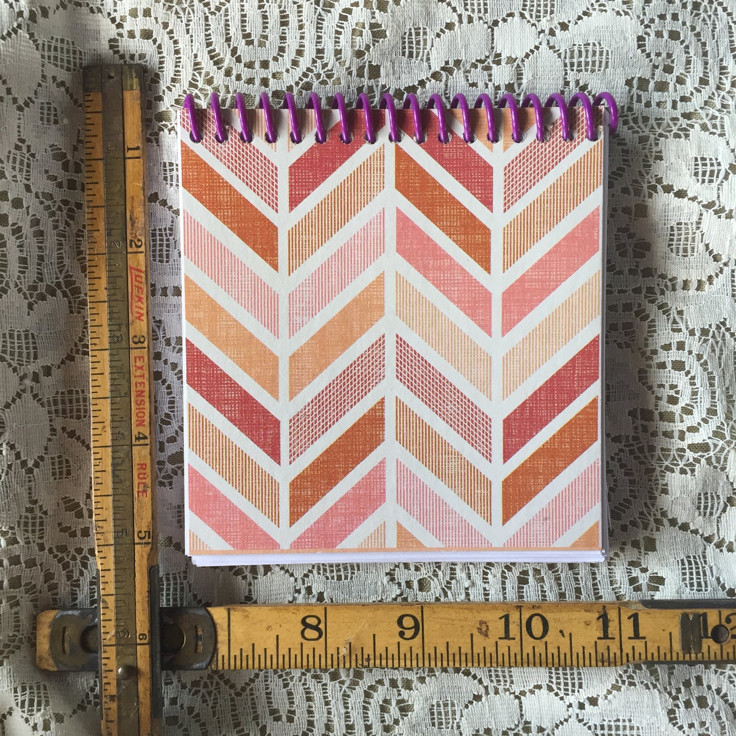 Geometric Recycled Tissue Box Notebook