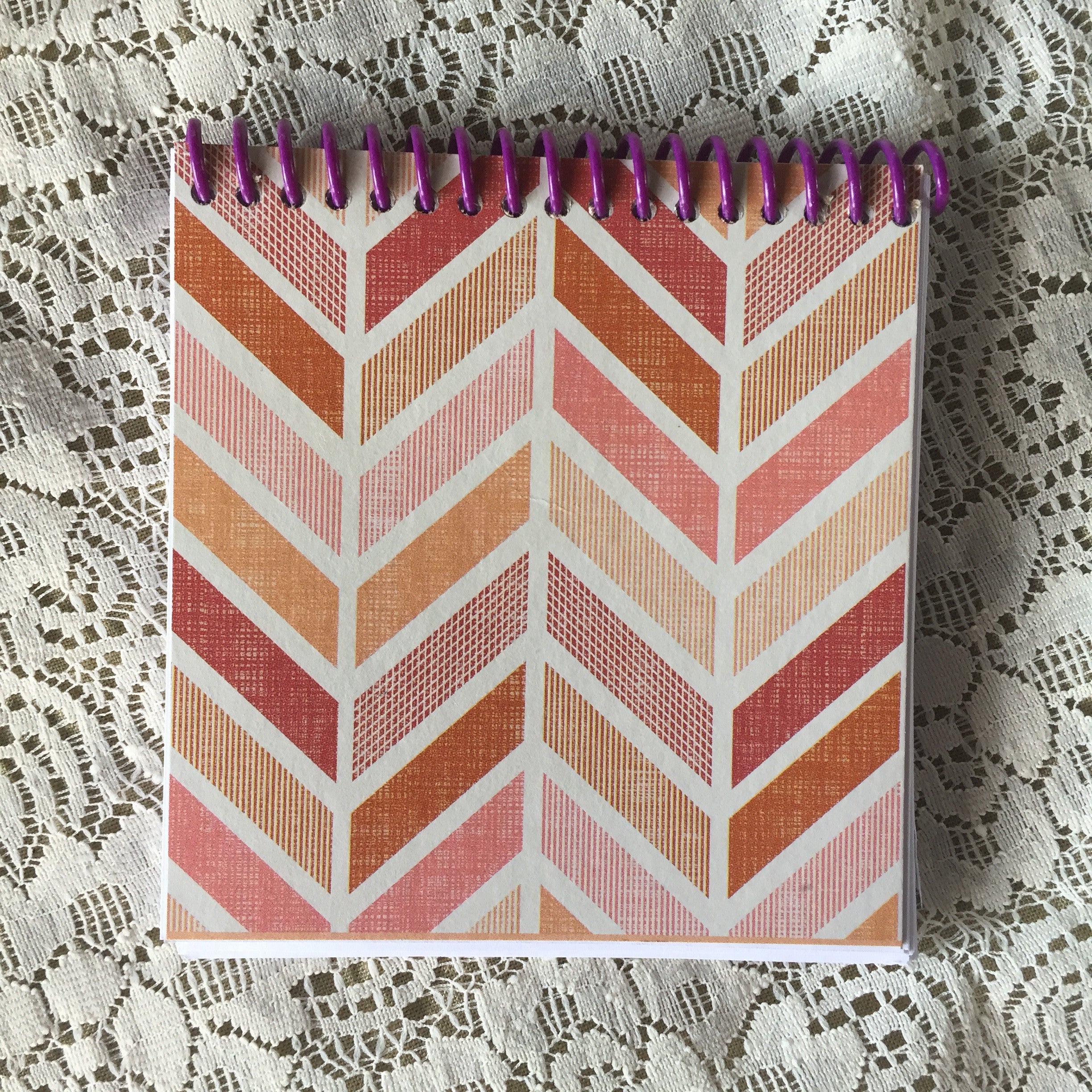 Geometric Recycled Tissue Box Notebook