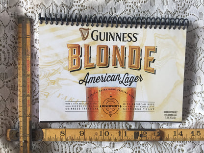 Guinness Blonde Recycled Beer Carton Notebook